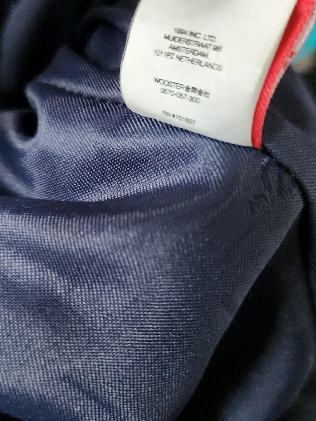 SS22 Supreme Fat Tip Jacquard Denim Backpack bag Blue