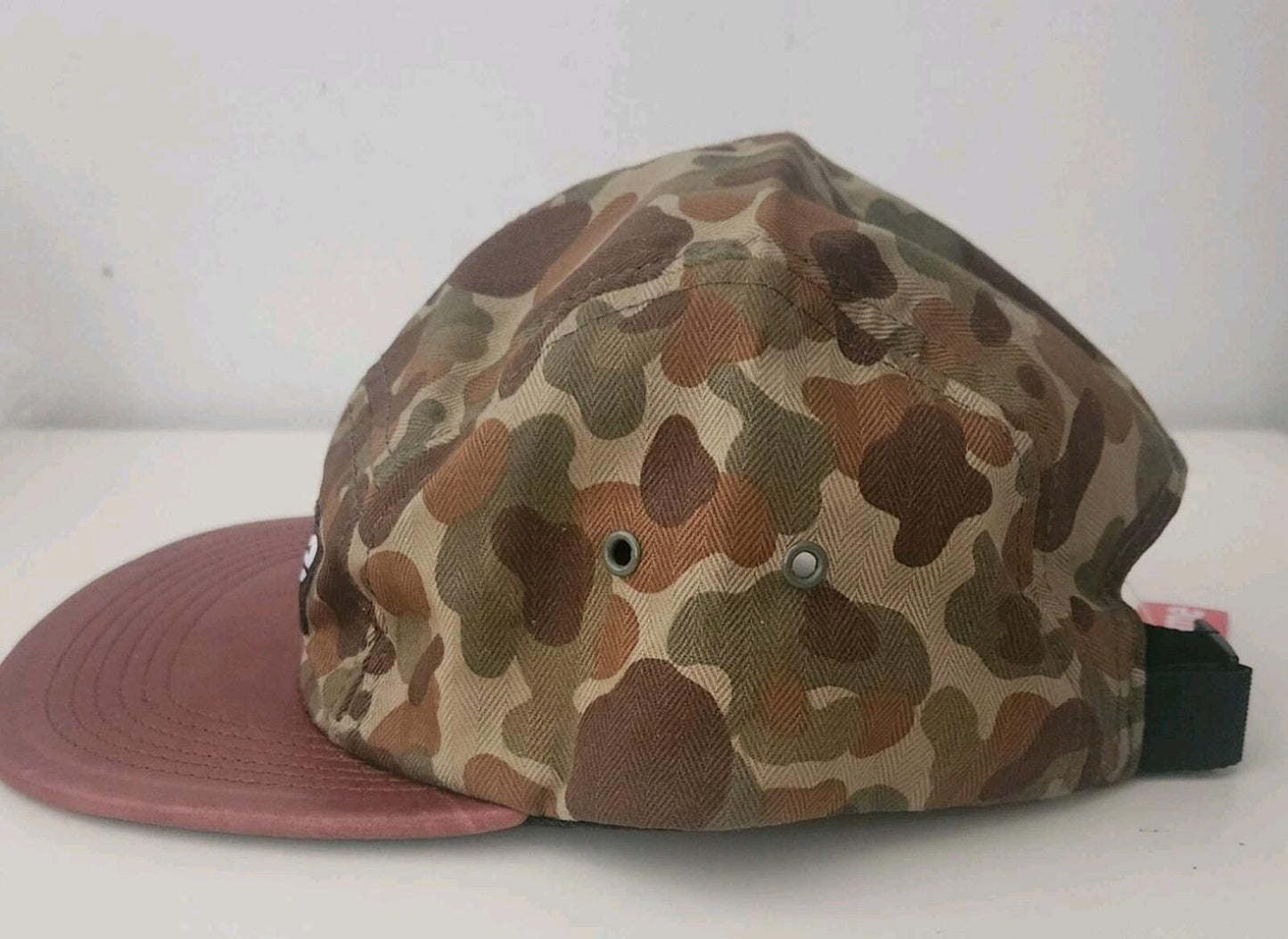 SS12 Supreme Camo Leather Camp Cap Hat Leather Duck