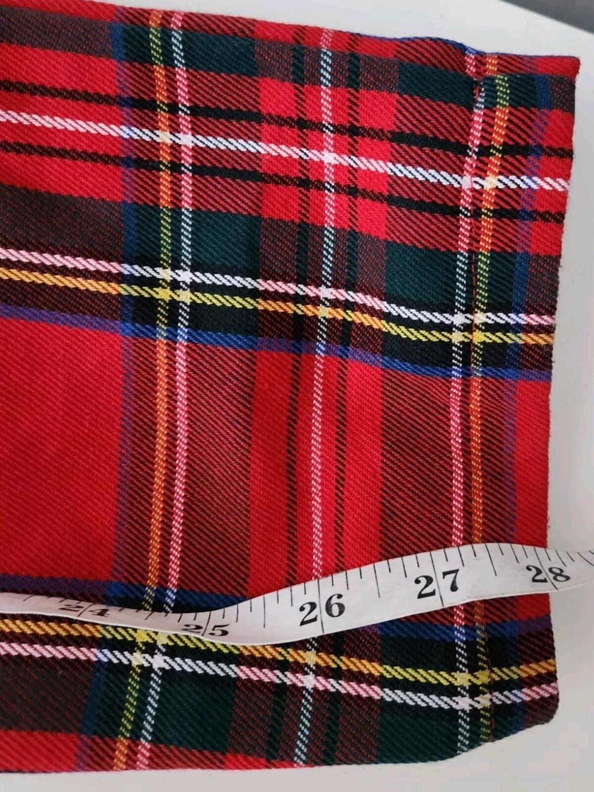 FW17 Supreme work pant Slim 32 Red Stewart Tartan Plaid trousers pants W32 L28