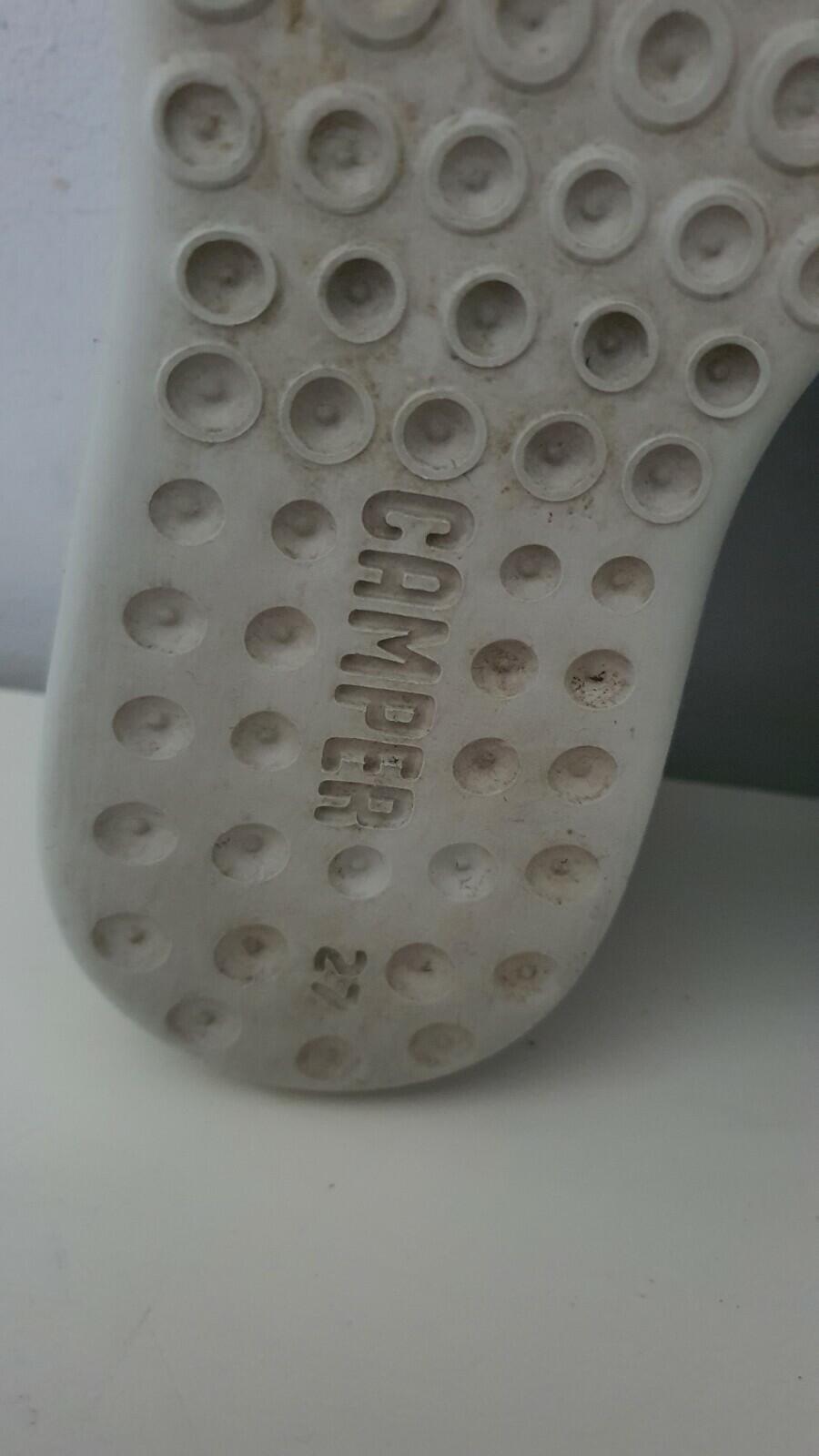 CAMPER RRP $70 kids grey trainers EU 27 UK 9.5 US 10 boys shoes leather