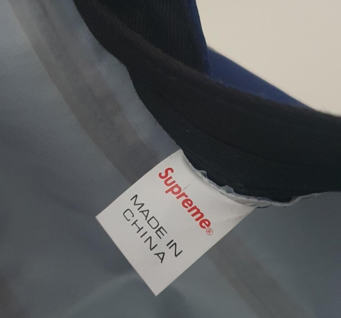 FW16 Supreme 3M Reflective Repeat Camp Cap Blau Hut Box Logo Wasserabweisend