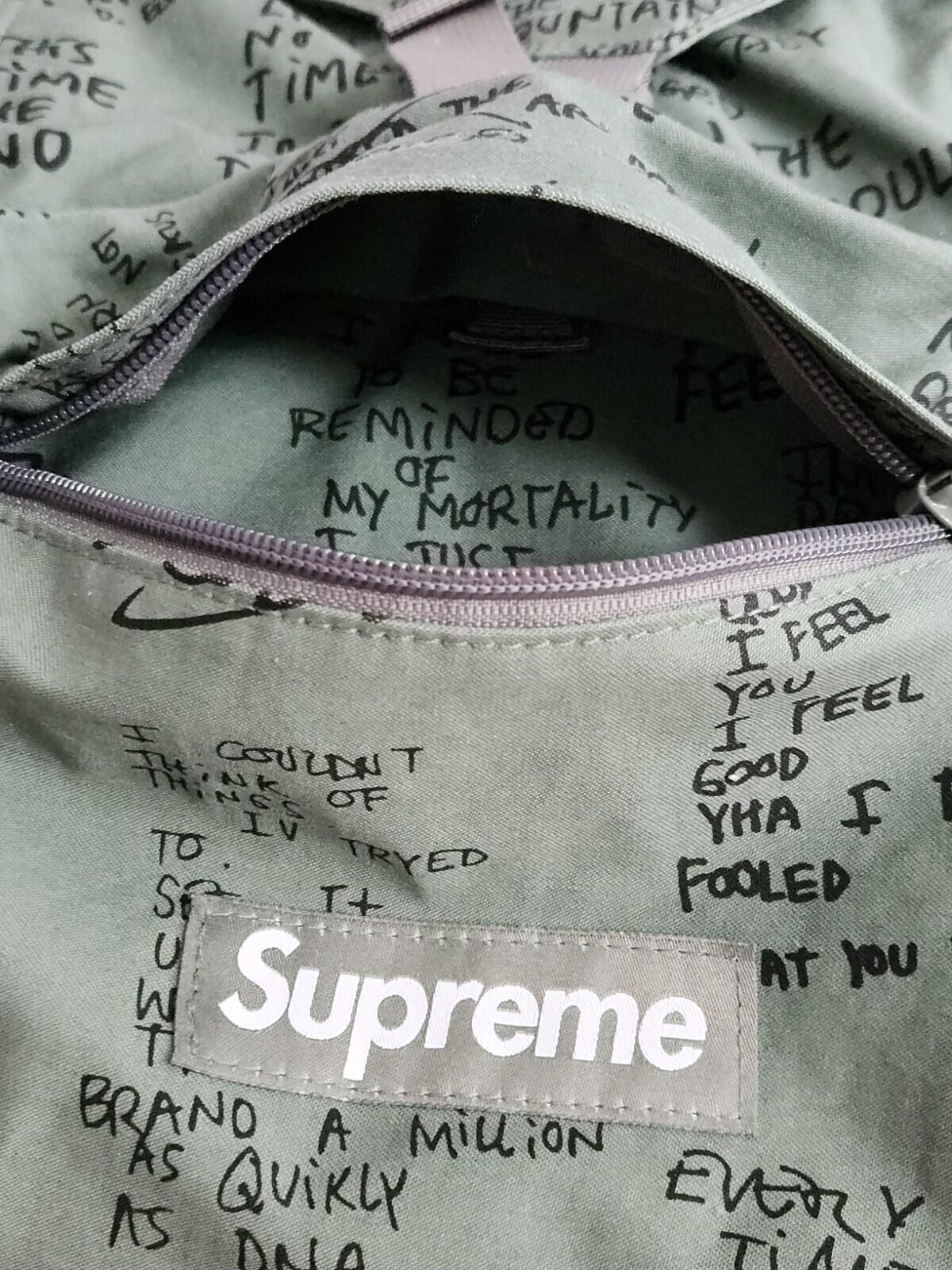 SS23 Supreme Field backpack Water Resistant Bag Olive Gonz 37L Mark Gonzales New
