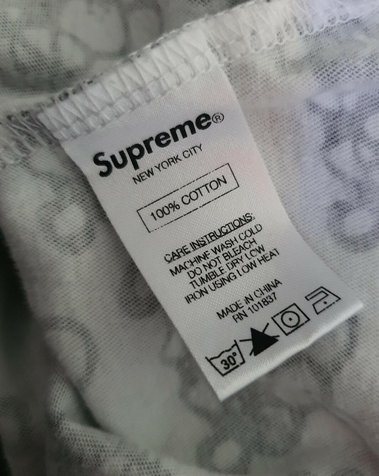 SS14 Supreme x Pink Panther Allover S/S Top M Medium Schwarz T-Shirt Selten