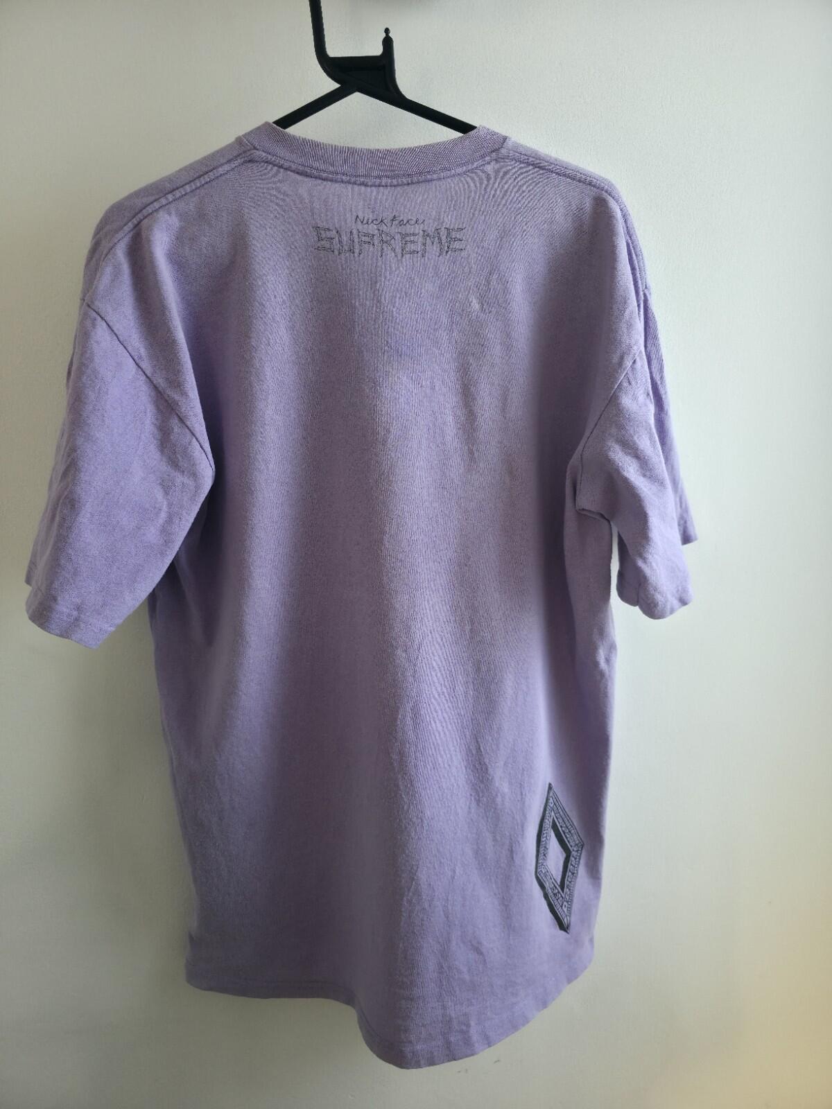 2003 Supreme x NeckFace The Ill Nail Job Tee Light Purple Size L