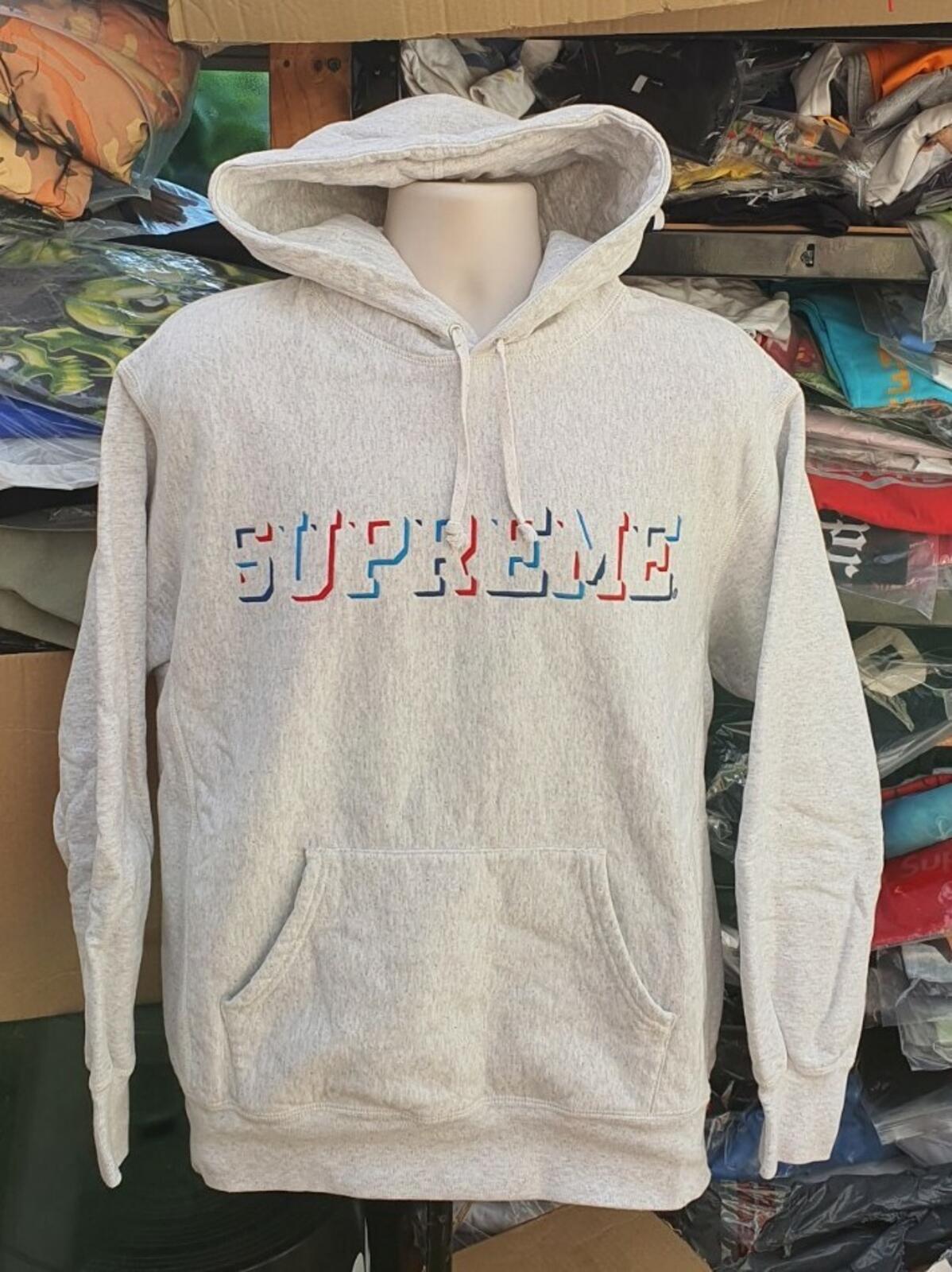 Sudadera con capucha Supreme Drop Shadow FW20 Gris Brezo Talla M