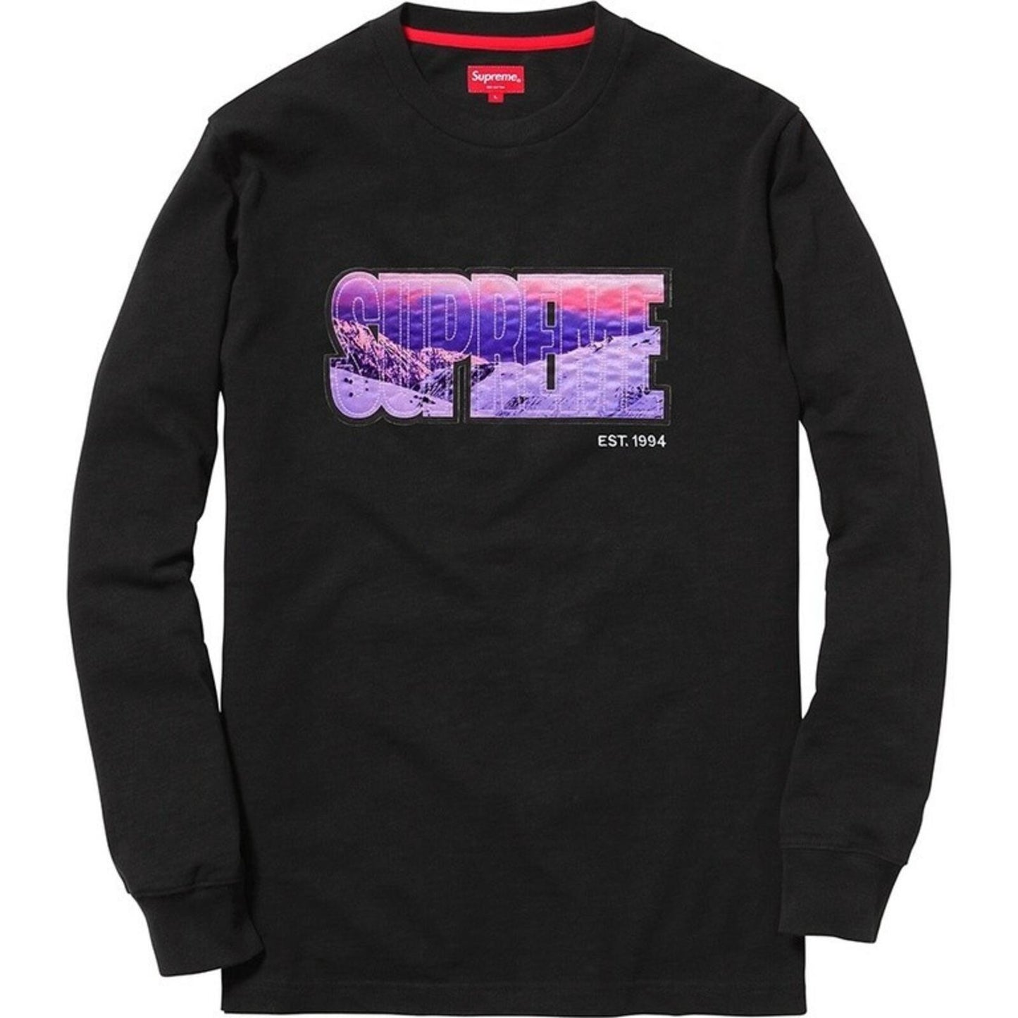 FW15 Supreme Summit L/S Top Black Size L