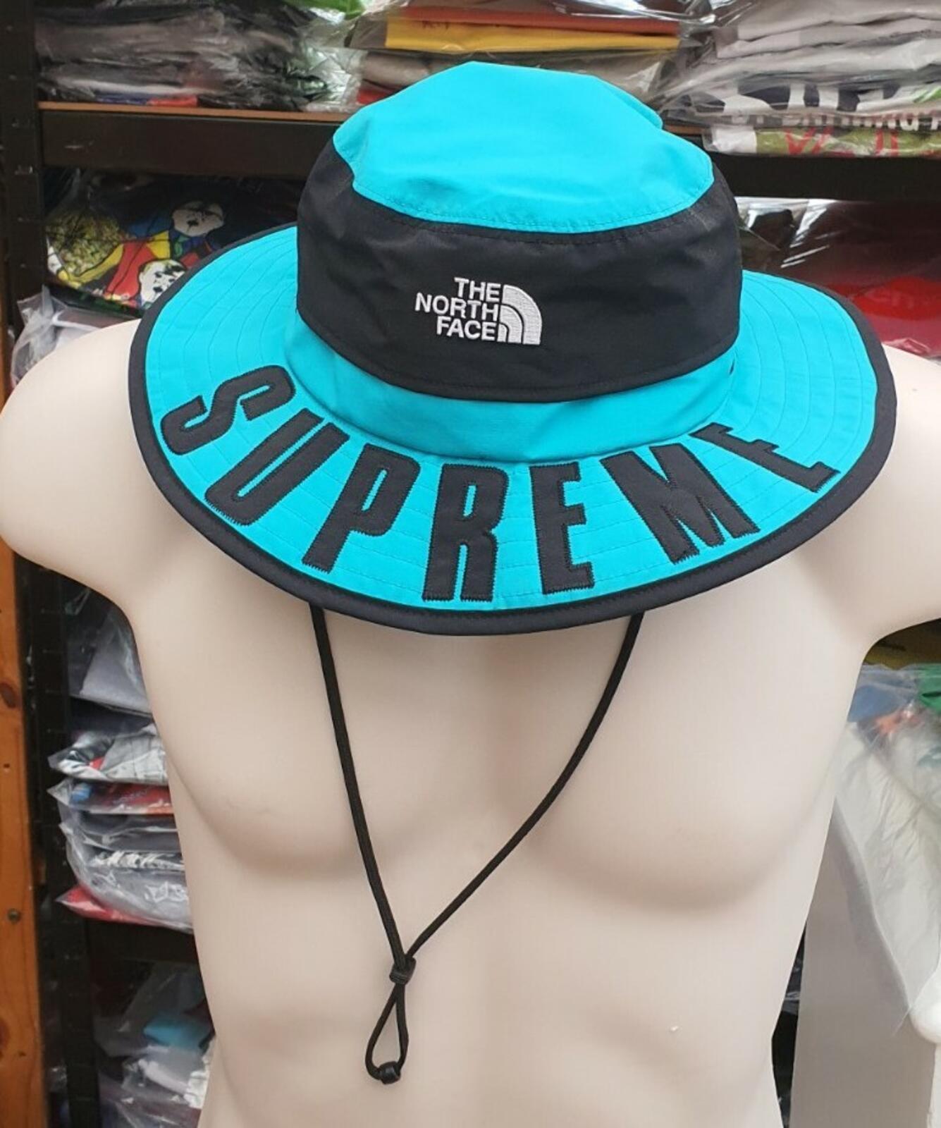SS19 Supreme x THE NORTH FACE Arc Logo Horizon breeze hat teal TNF S/M GORE-TEX