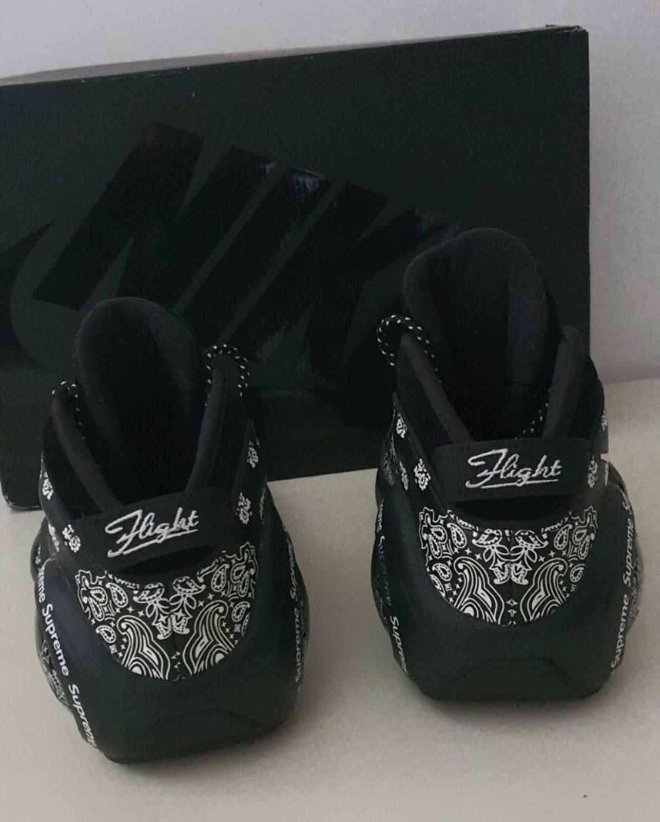 SS22 Supreme Nike Air Zoom Flight 95 SP Black UK 7.5 US 8.5 EUR 42 Bandana lot