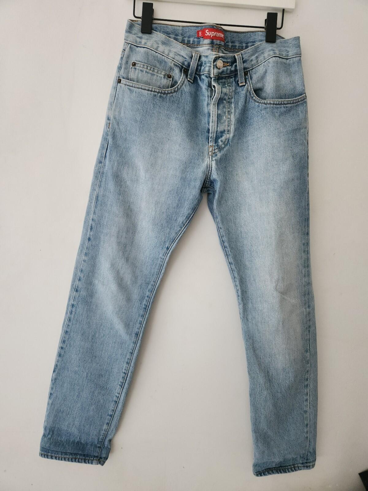 Supreme Vintage Slim Jeans Stonewashed Size 30 W30 L30 Stonewashed