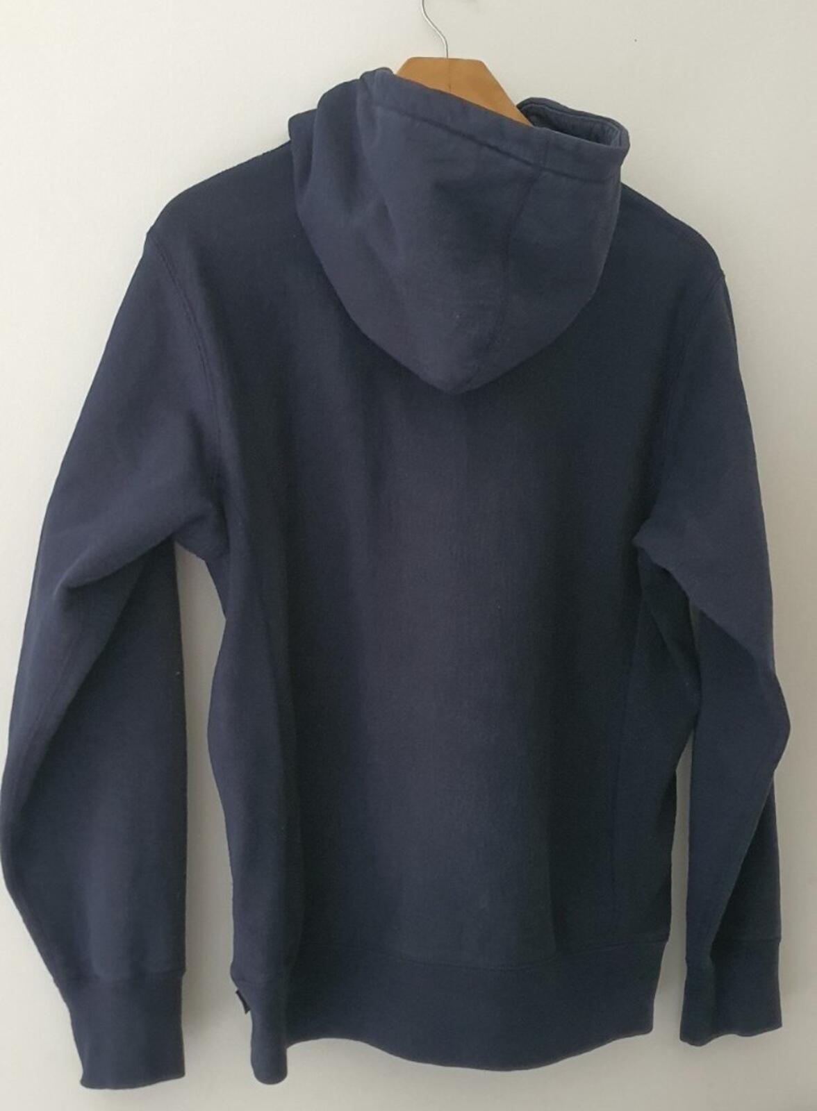 Sudadera con capucha FW17 Supreme FUC K EM ALL talla M mediana azul marino