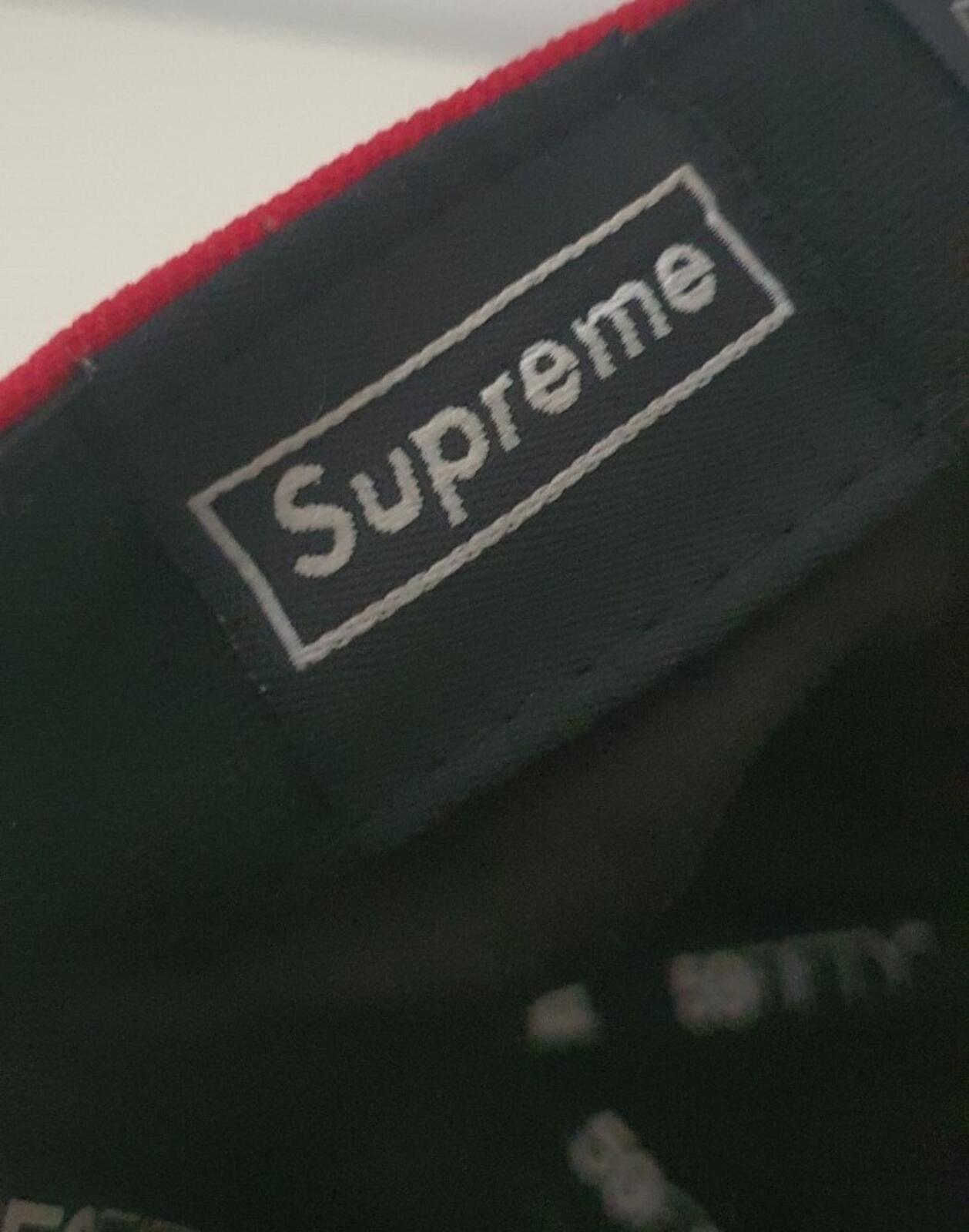 FW13 Supreme GORE-TEX Box Logo New Era Cap Wasserdicht Rot Größe 7 1/4