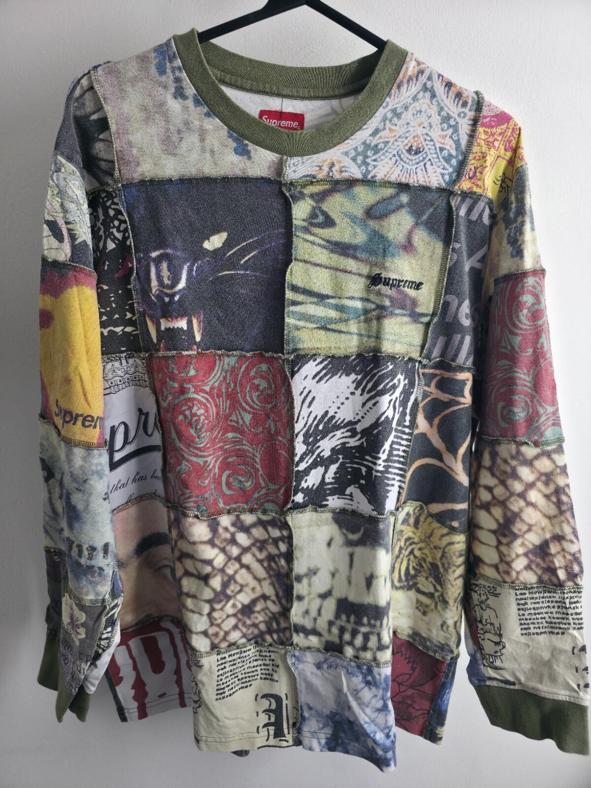 SS21 Supreme Mosaic Patchwork L/S top Size L