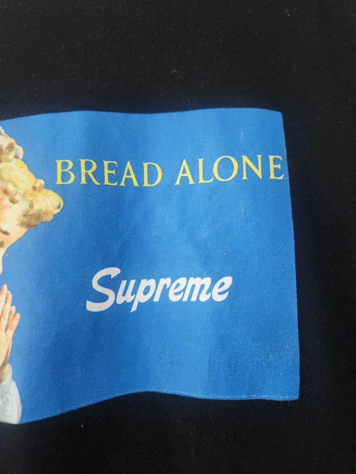 SS15 Supreme Bread Alone Tee Schwarz T-Shirt Größe M Medium Engel