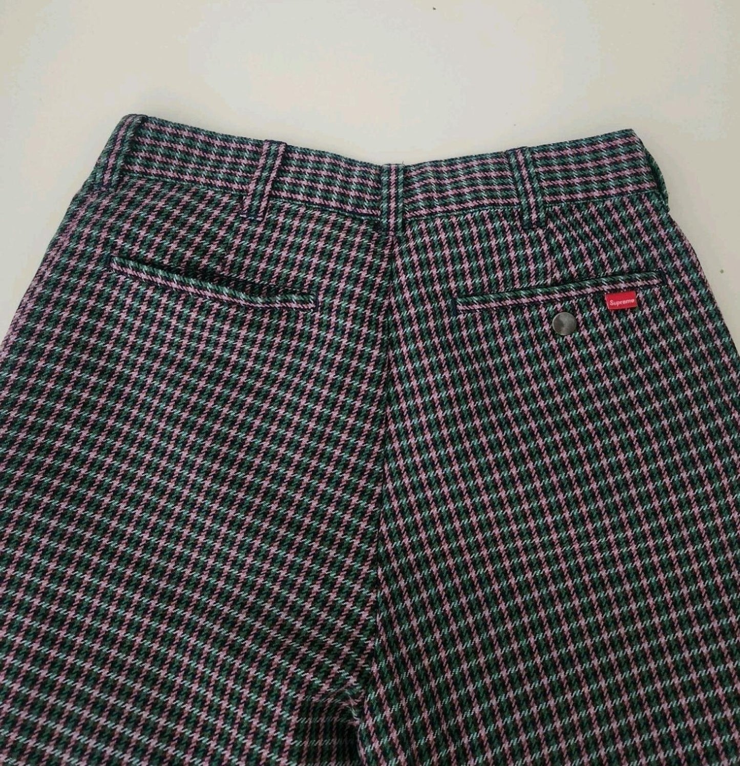 SS18 Supreme Work Pant Größe 30 W30 L30 kleine lila karierte Hose kleine Hose