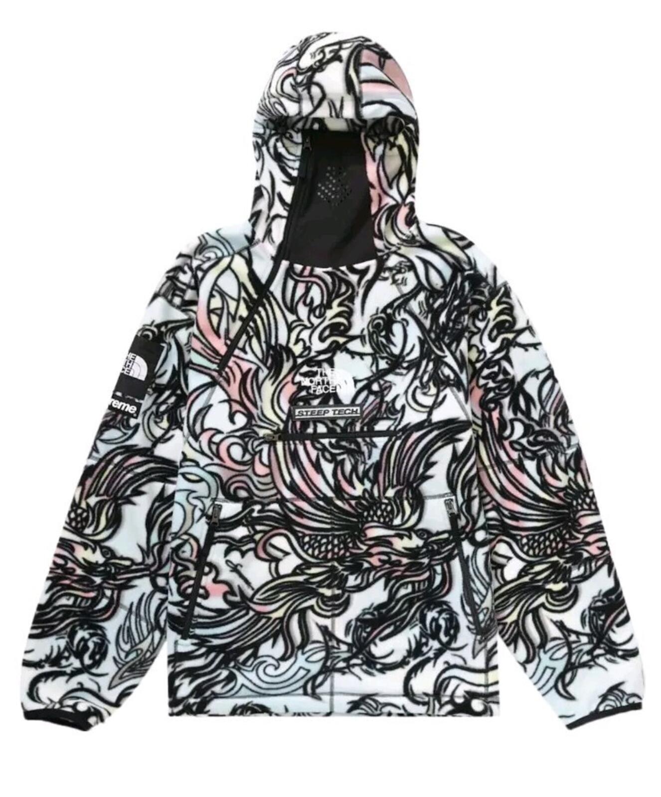 FW22 Supreme The North Face Steep Tech Fleece Pullover hoodie Dragon Medium TNF