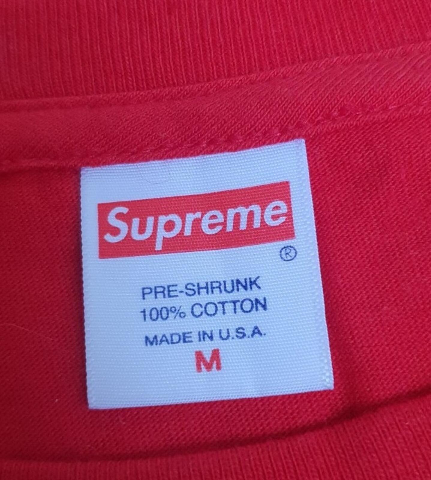 FW16 Supreme x Slayer South Of Heaven tee red M medium T-shirt