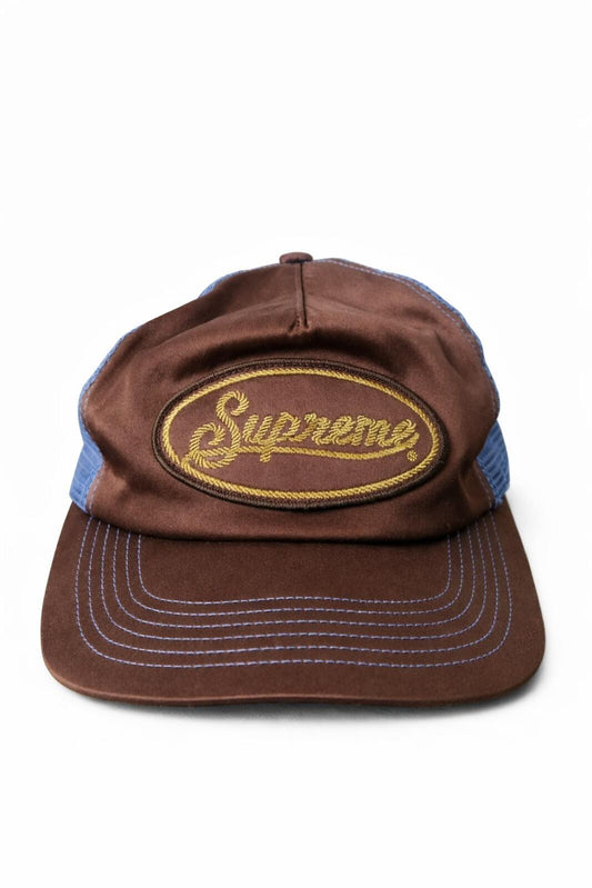 SS22 Supreme Silk Mesh Back 5-Panel Brown