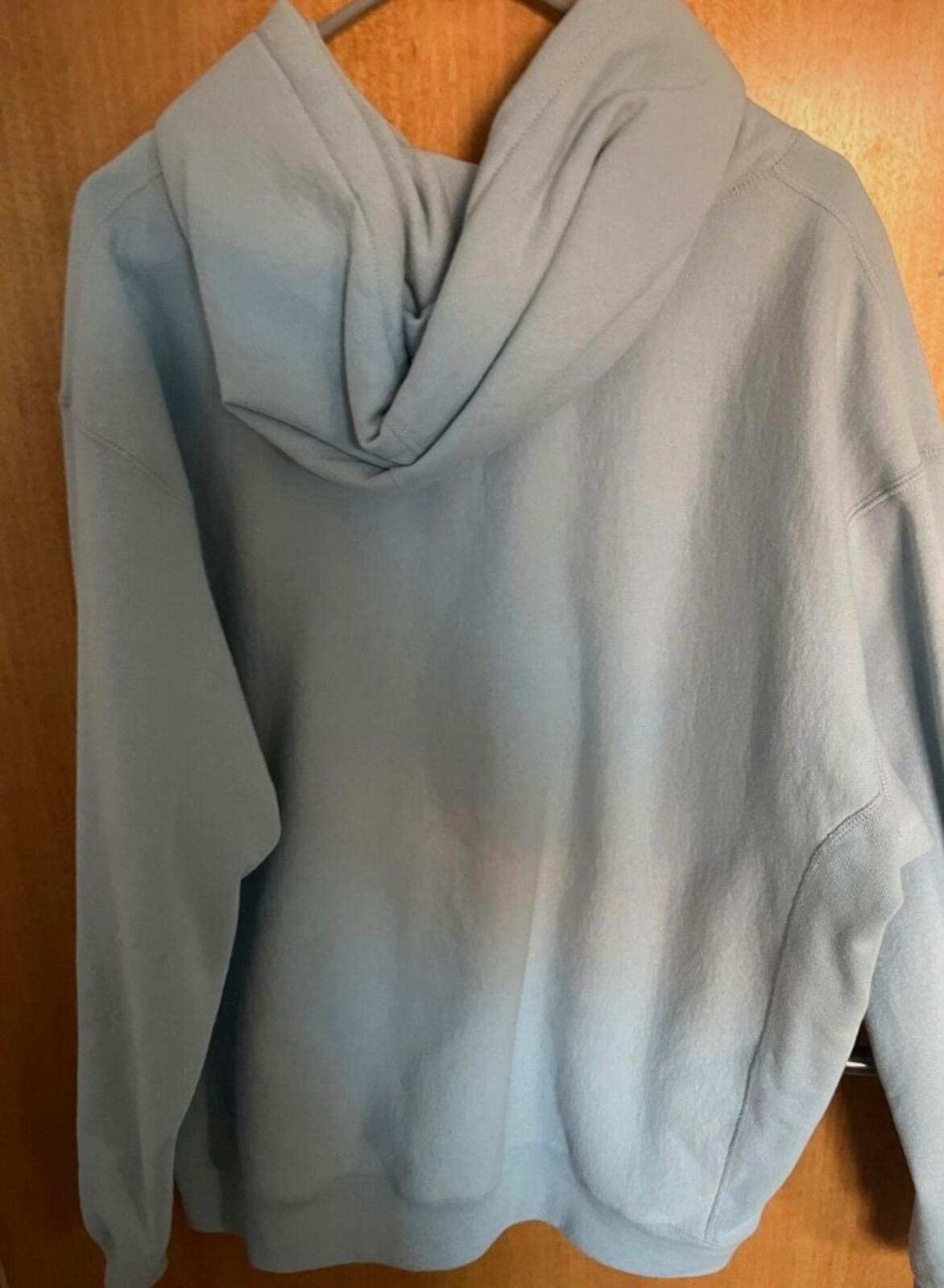 SS22 Supreme Lace Hooded Sweatshirt Light Blue Size XL