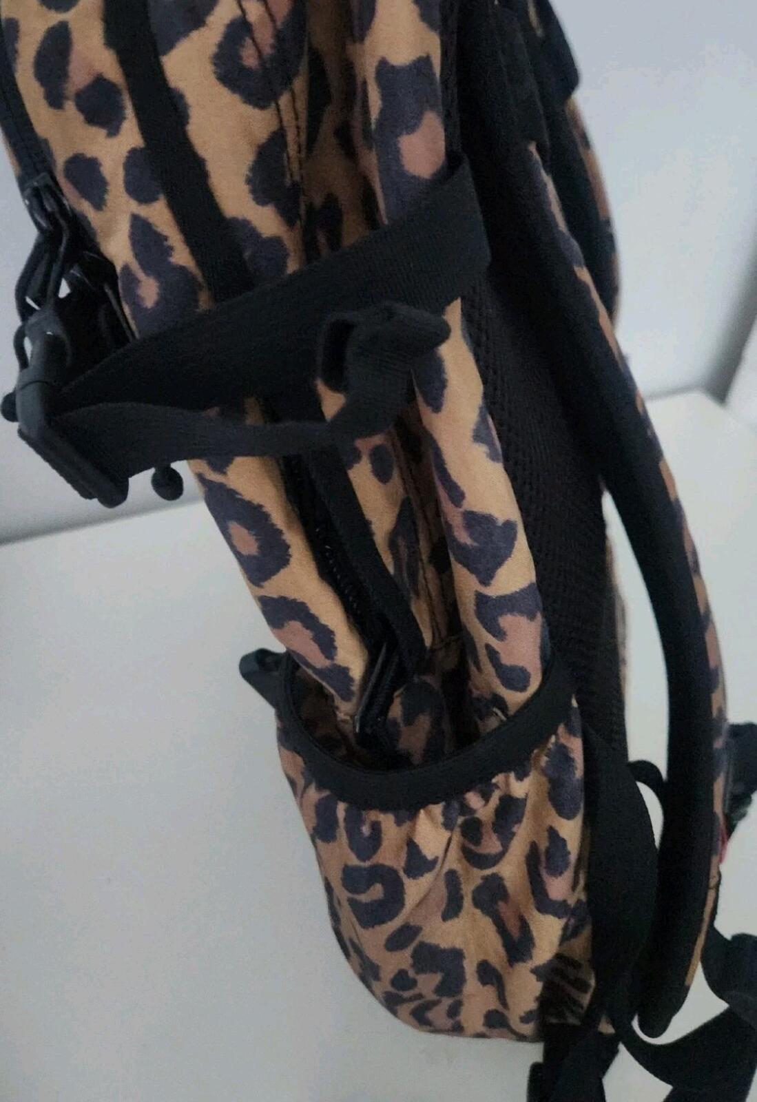 FW20 Supreme Backpack Leopard Bag Water Resistant Nylon Rucksack