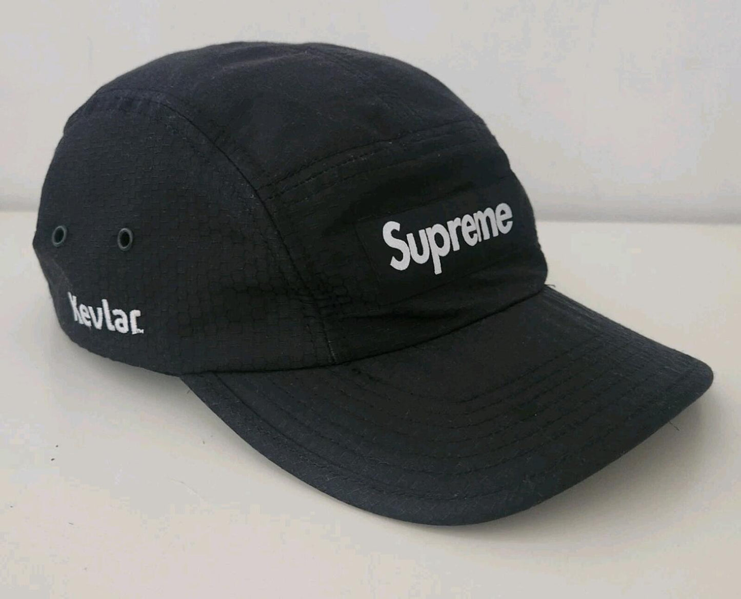 FW20 Supreme Made With Kevlar Camp Cap Black Water Resistant