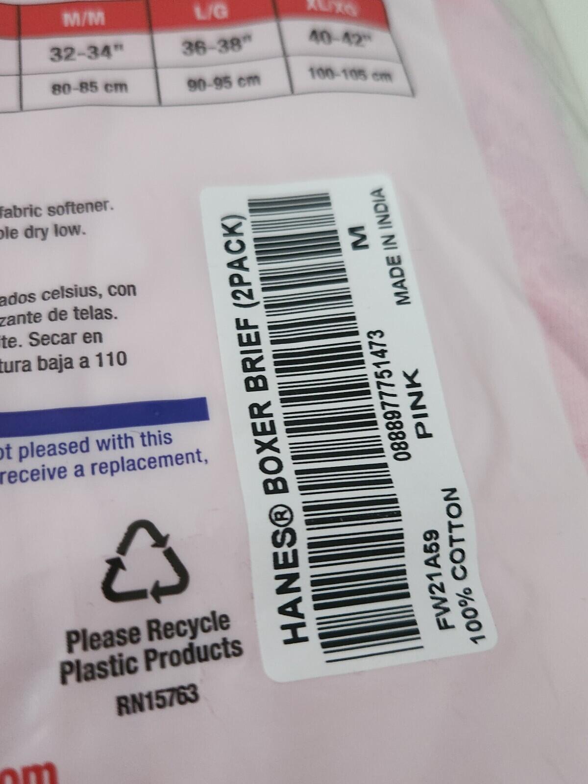 FW21 Supreme Hanes pink boxer briefs (2pack) M Medium New And Unopened Underwear