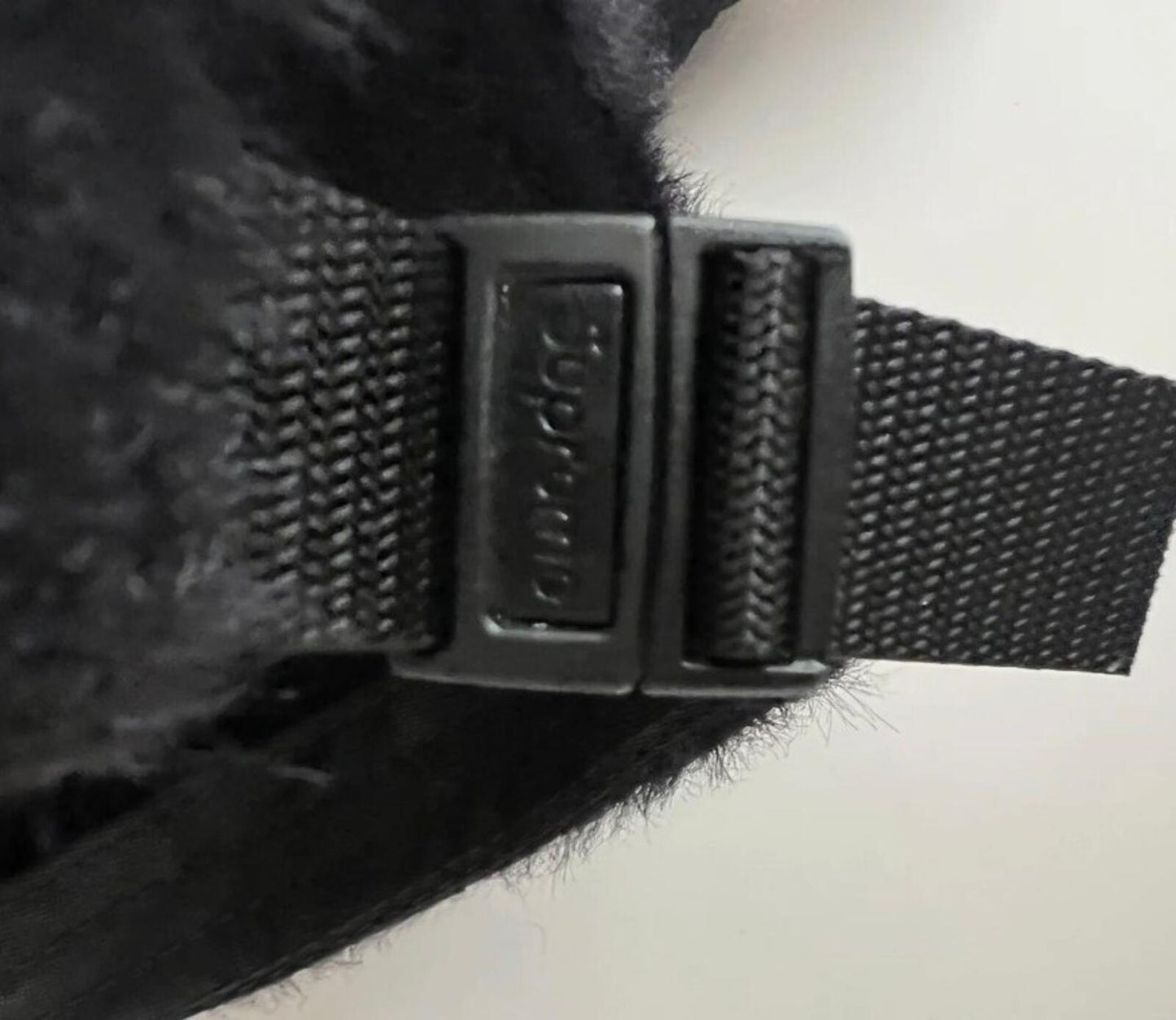 FW19 Supreme Faux Fur Camp Cap Black