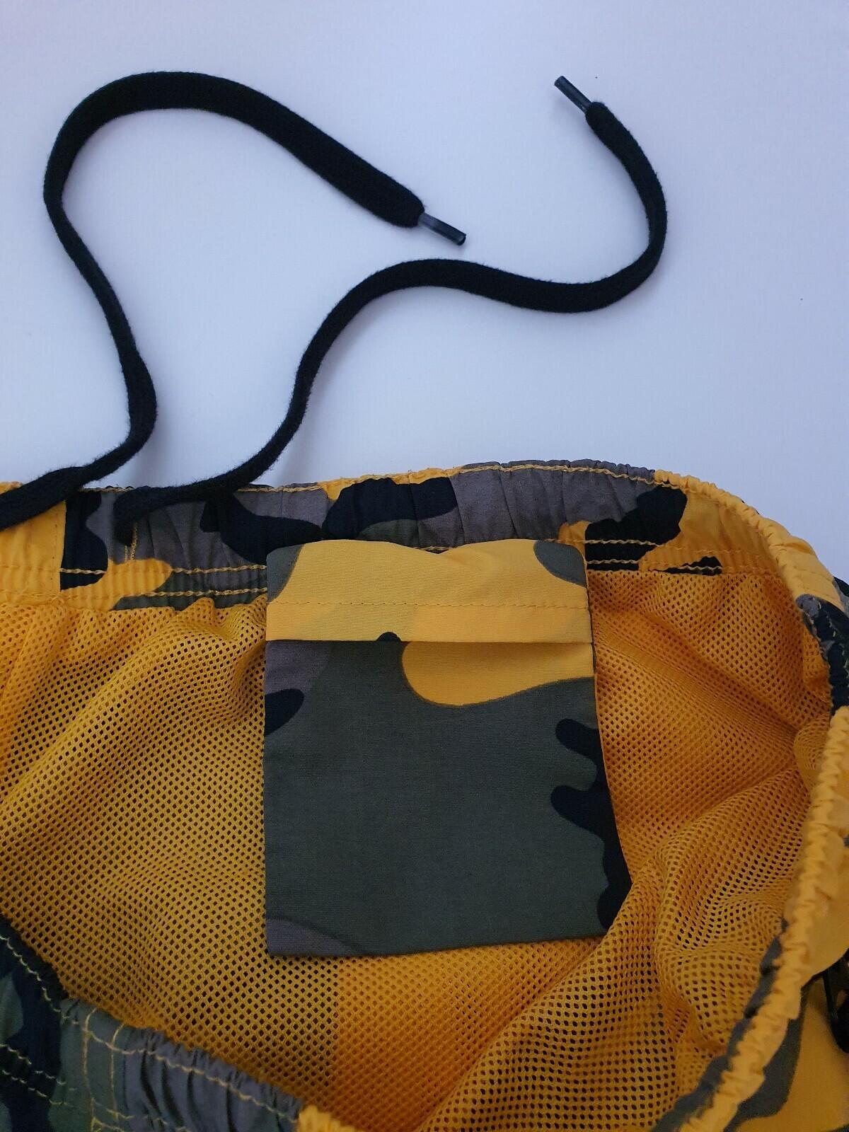 FW17 Supreme warm up pants yellow camo size L large trousers