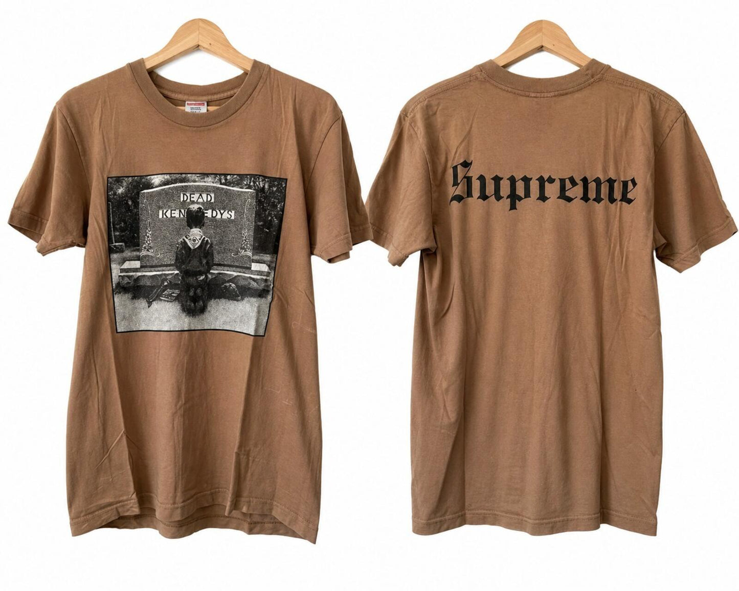 SS14 Supreme x Dead Kennedys Tee DYED in Brown Size M