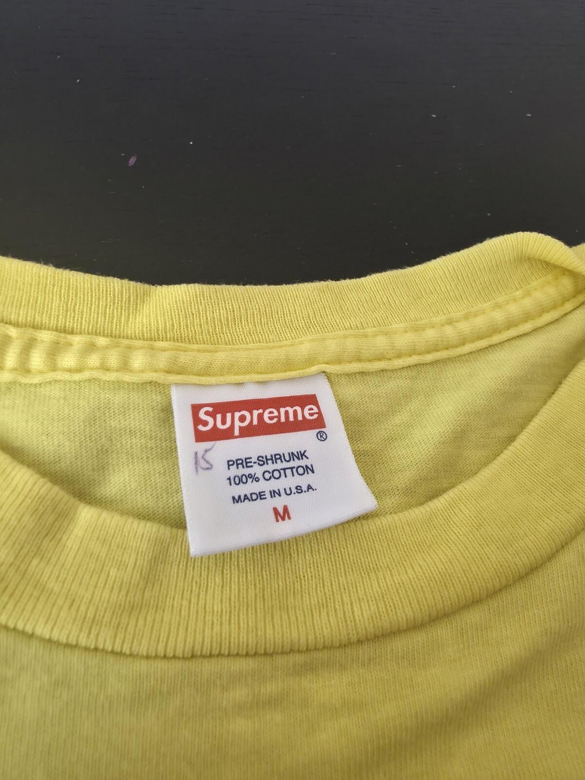 SS12 Supreme Daniel Johnston Captain Fight Tee Yellow Size M