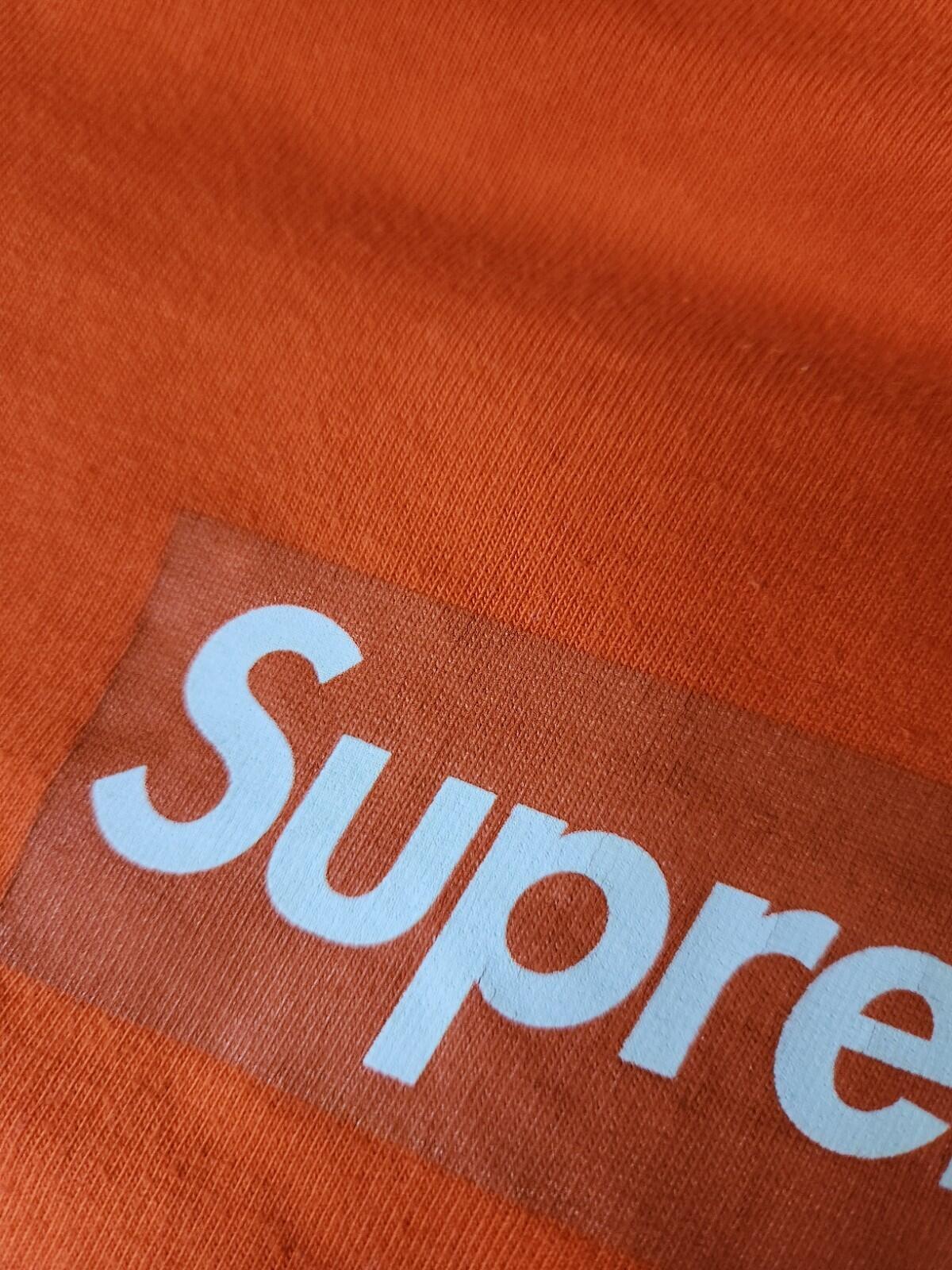 HW20 Supreme Box Logo Langarmshirt orange Größe M Oberteil