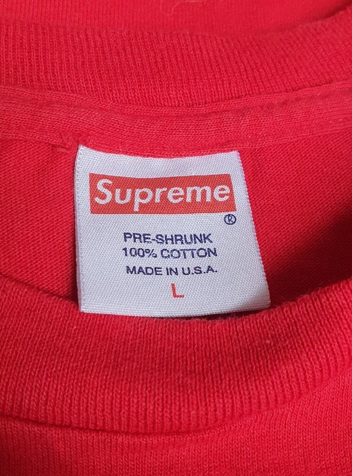 FW09 Supreme Deffest Baddest tee Red T-shirt Size L Large Vintage 2009 Very Rare
