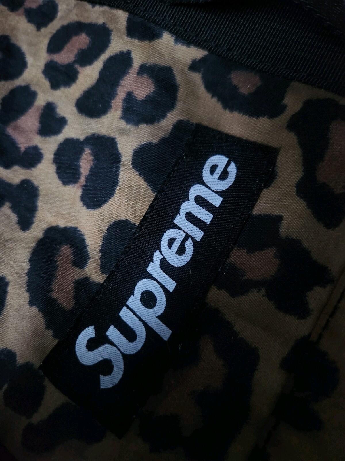 FW20 Supreme Backpack Leopard Bag Water Resistant Nylon Rucksack