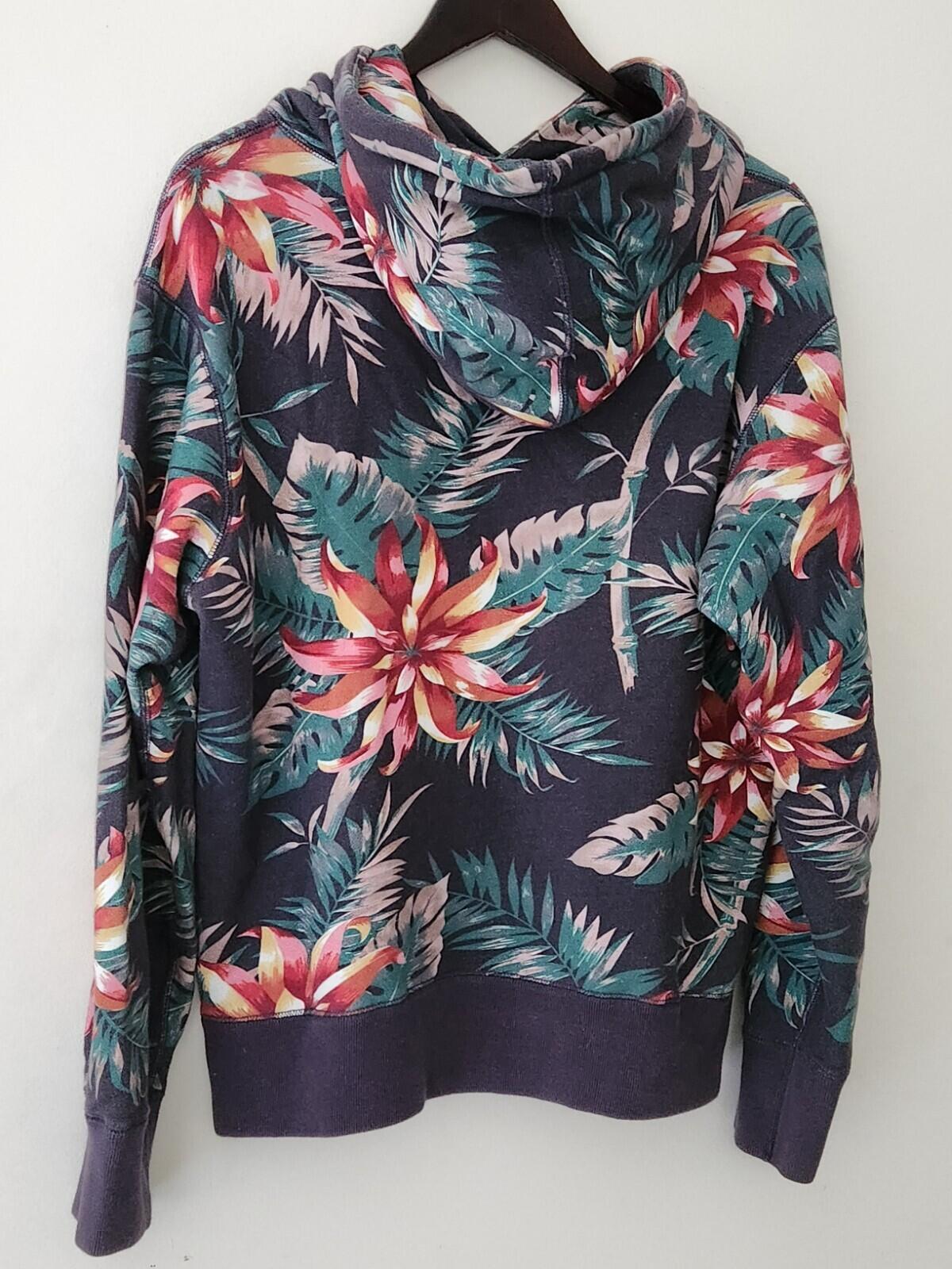 SS12 Supreme Floral Pullover hooded sweatshirt M Medium hoodie vintage Flowers