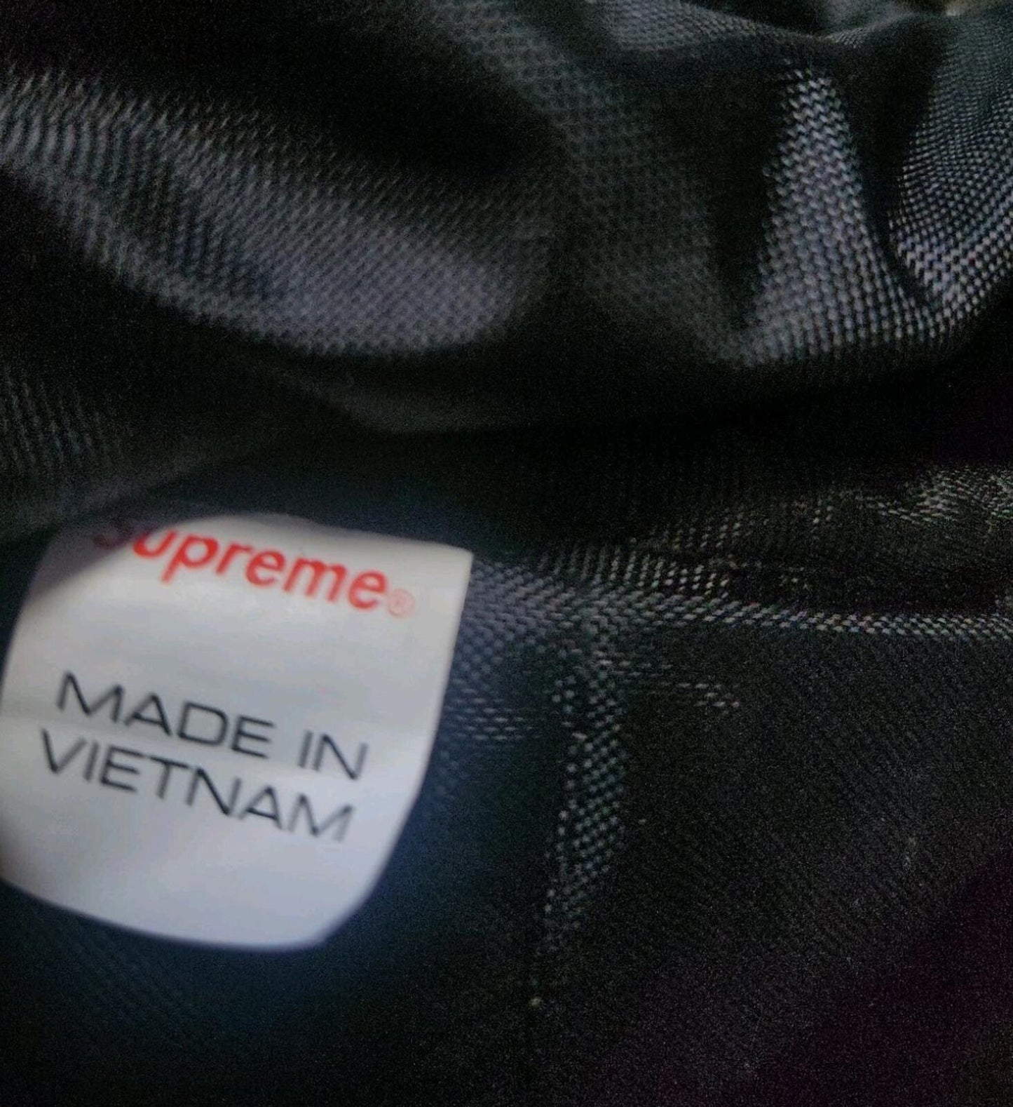 FW20 Supreme Backpack Black Bag Water Resistant Nylon Rucksack