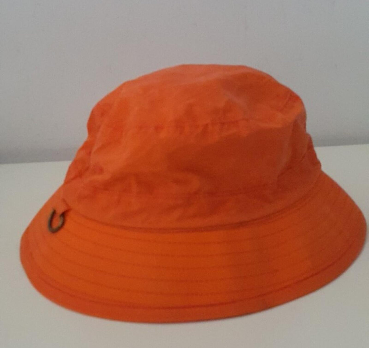 SS20 Supreme x Barbour Waxed Cotton Crusher Orange Bucket Hat Wasserabweisend M