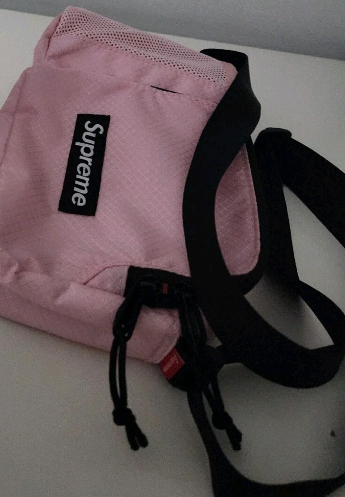 SS22 Supreme Side Bag Shoulder Pink Cordura Water resistant