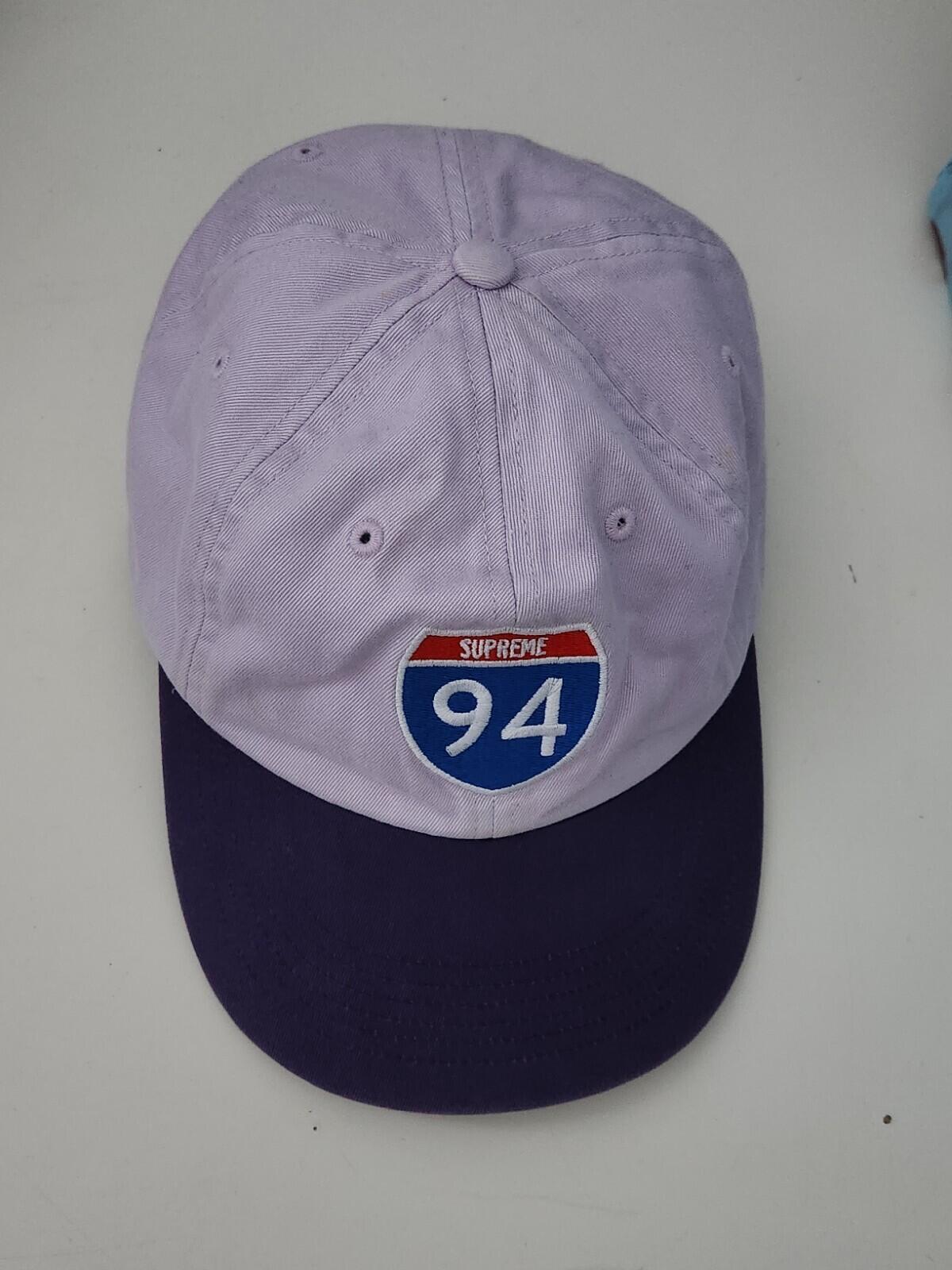 FW20 Supreme Interstate 6-panel Purple Pink Cap hat