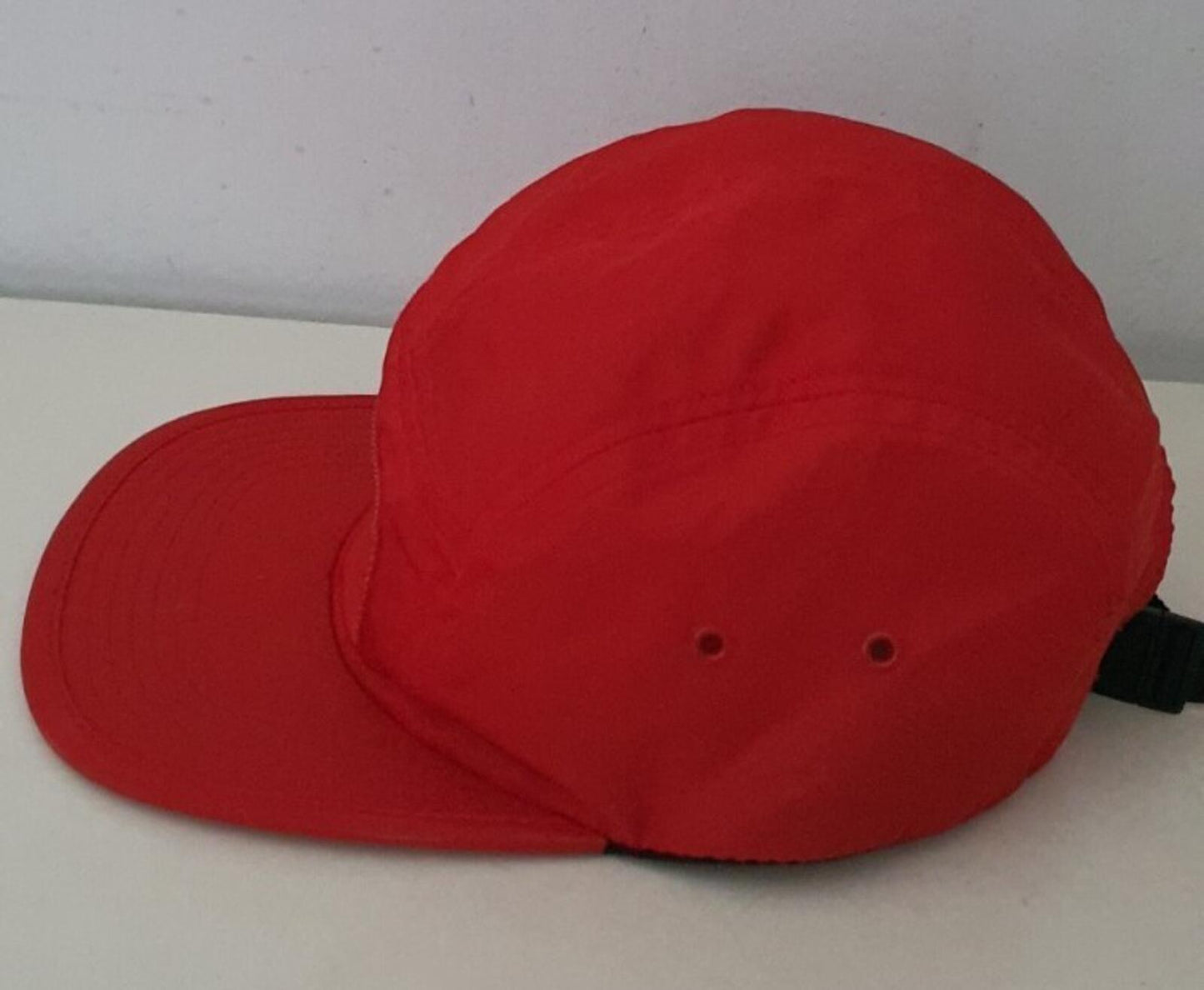 FW18 Supreme Patent Leather Patch Camp Cap Rot