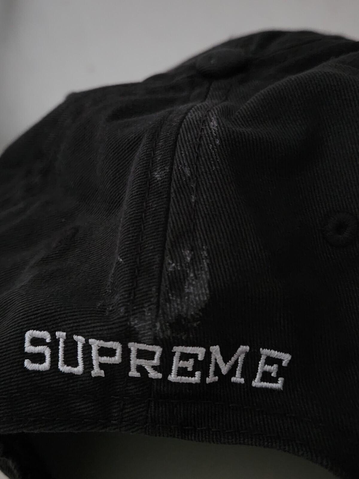 FW19 Supreme Chino Twill Gel S Logo 6-panel Green Hat Cap
