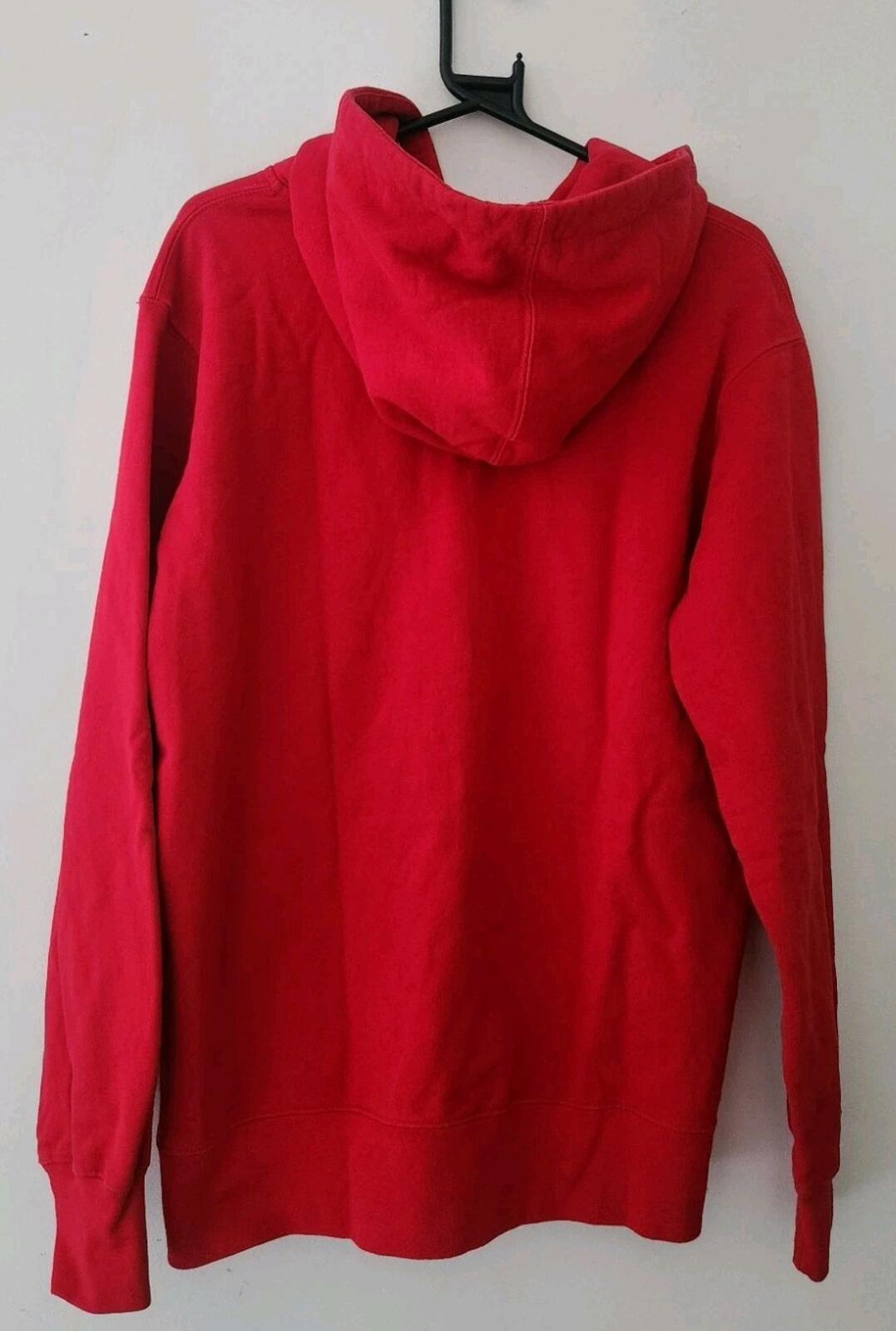 SS17 Supreme Small Box Logo Zip Up hooded sweatshirt red hoodie L large tonal