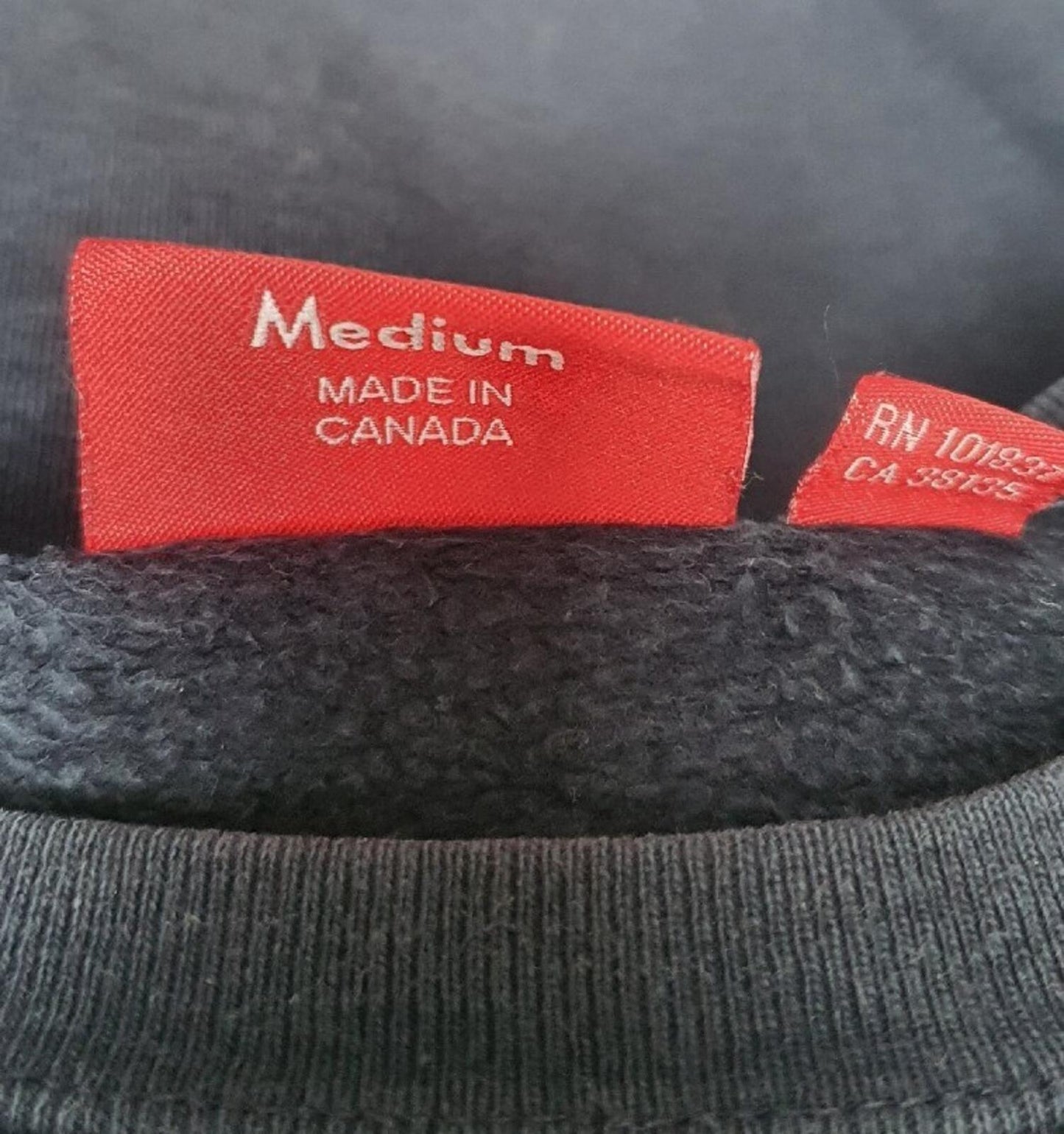FW17 Supreme Zig Zag Stitch Panel crewneck Navy size L sweatshirt Blue