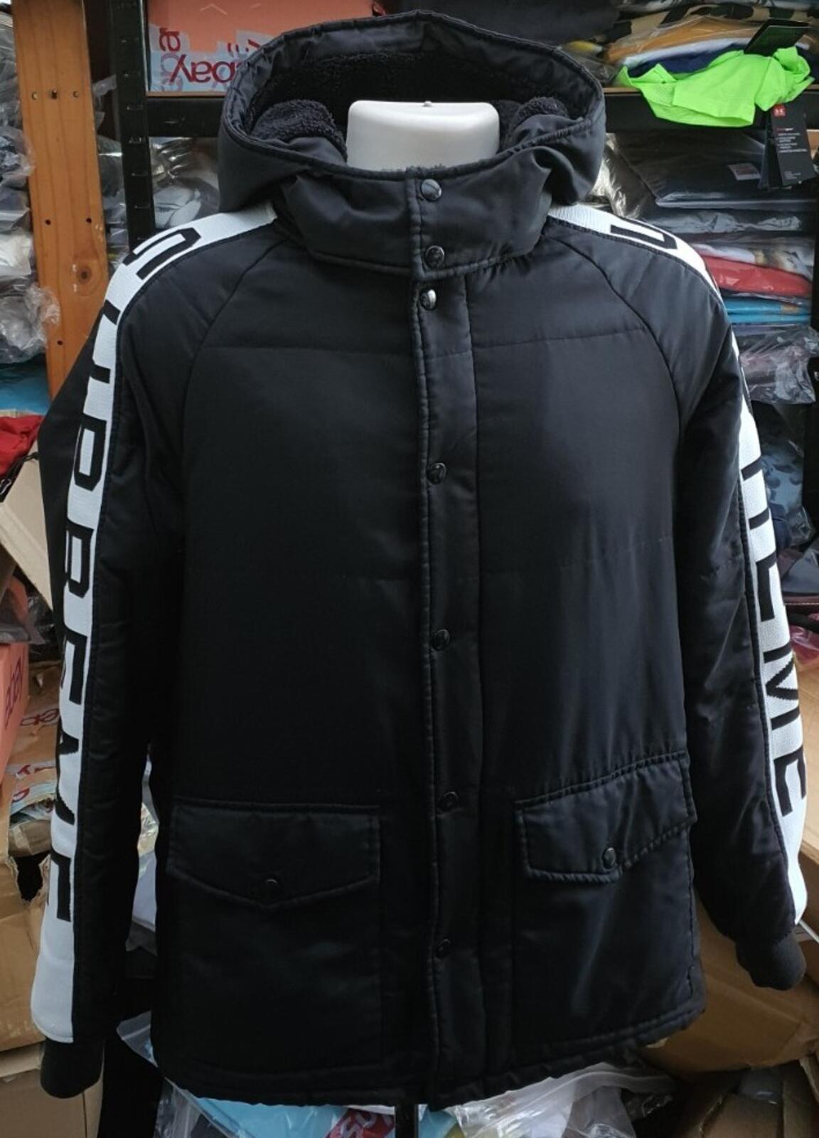 FW14 Supreme Daytona Pile Lined jacket Size M Medium black Vintage Rare 2014