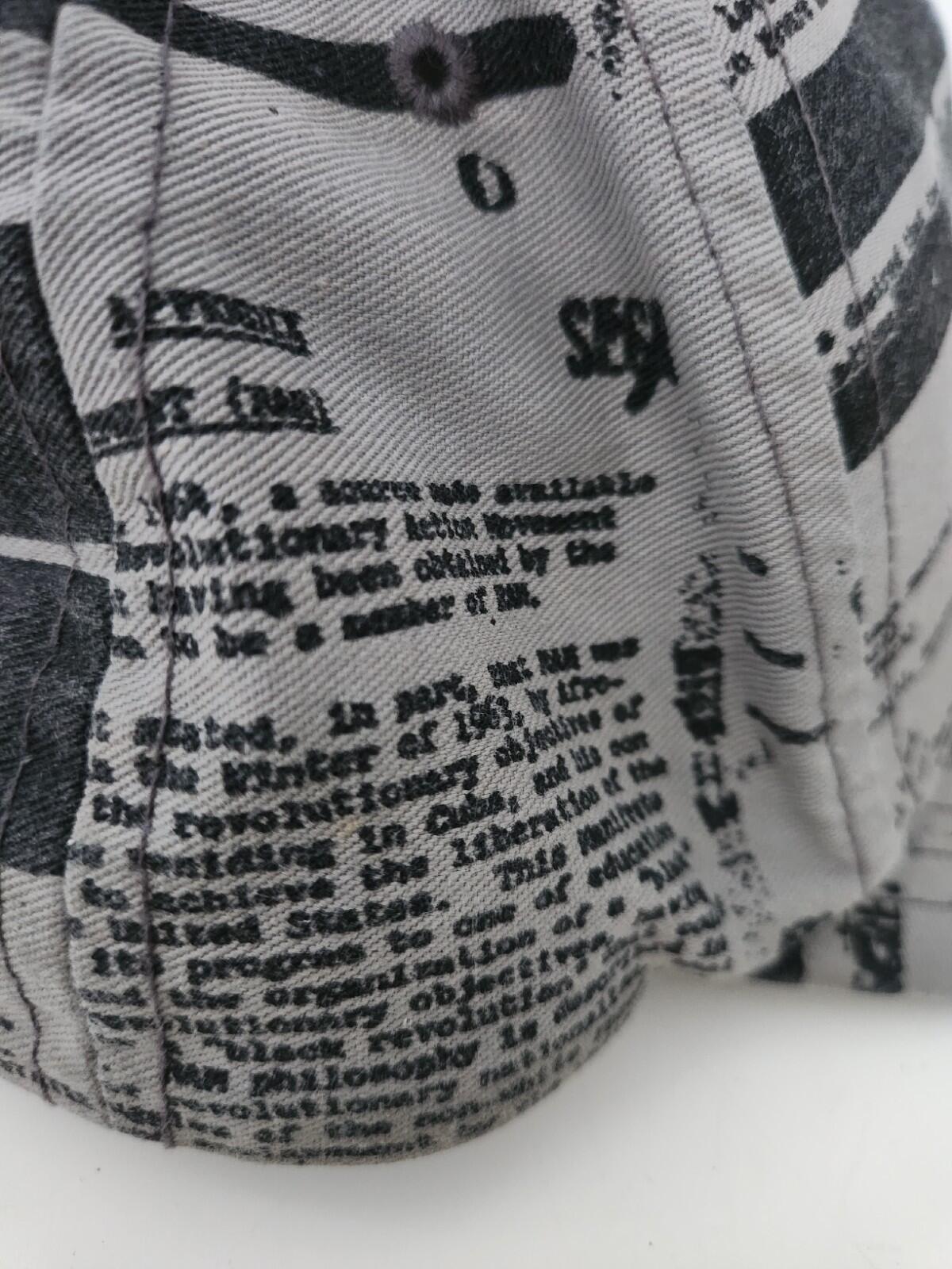 2004 Supreme FBI Malcolm X 5-Panel Sehr Seltene Hut Vintage Grail Graue Kappe