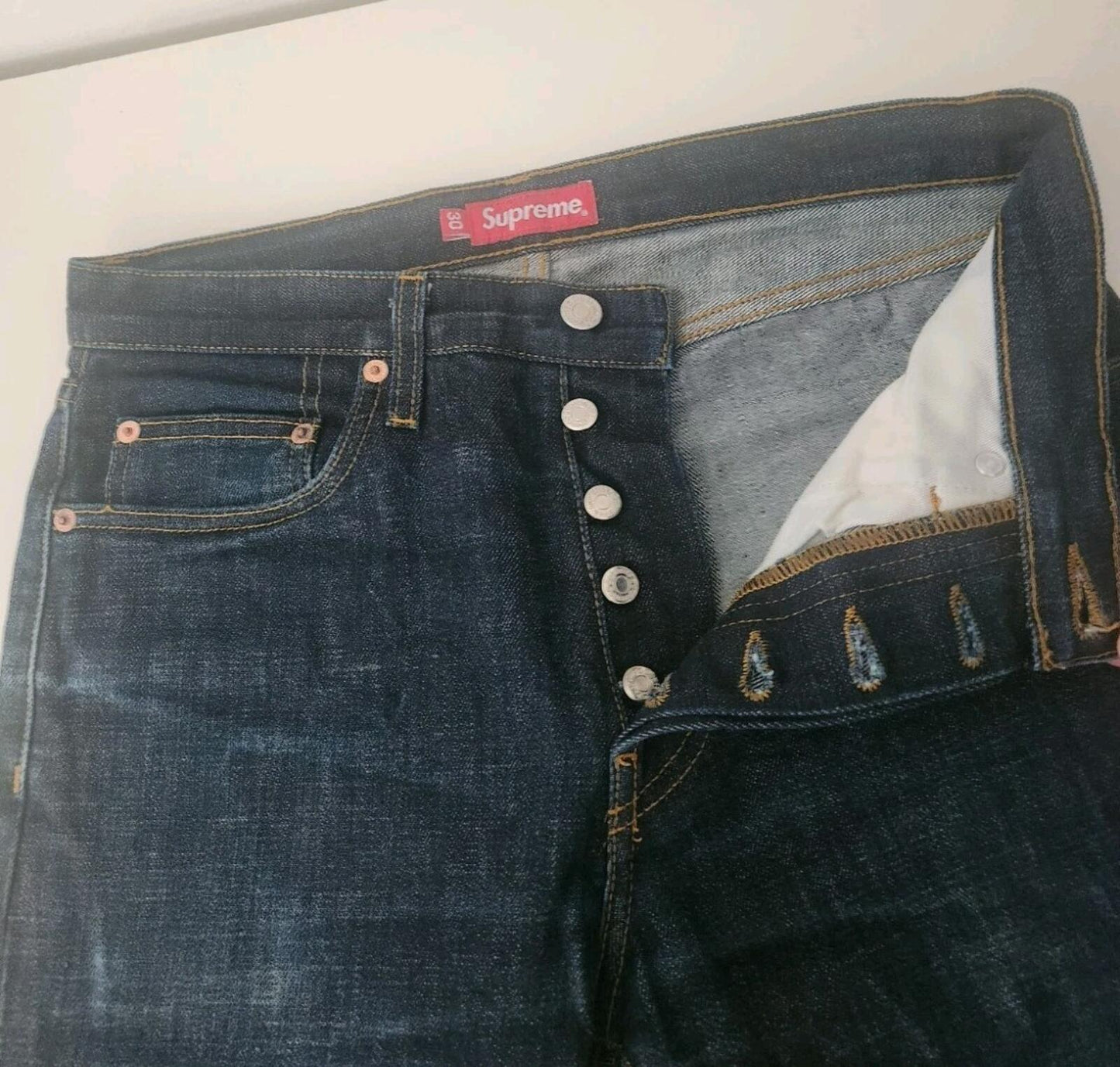 Supreme Denim Slim Jeans Blue Size 30 W30 L27 ALTERED