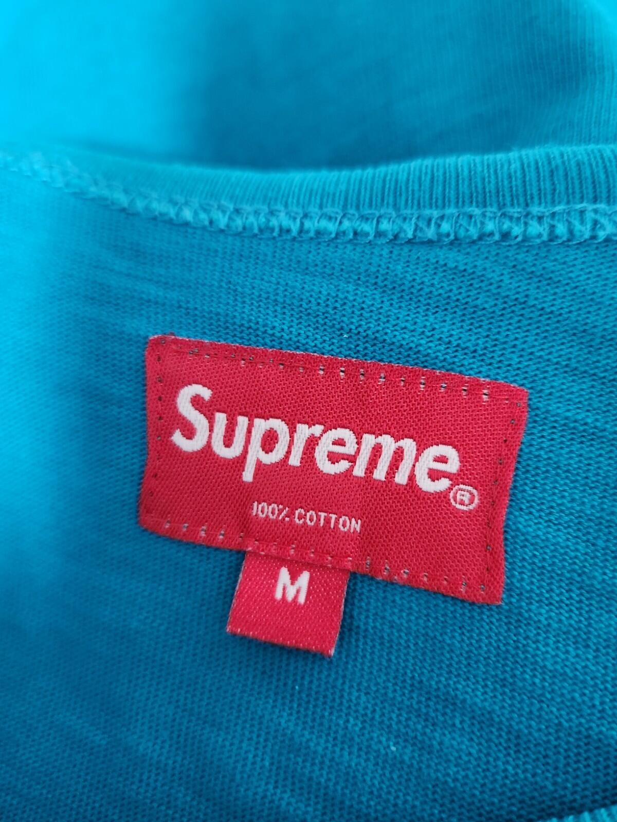 SS18 Supreme Splatter Tank Top Tee Teal Size M