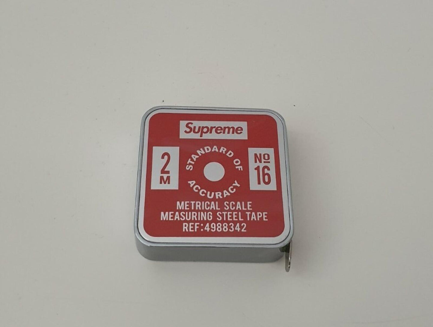 SS19 Supreme Penco measure tape red steel measuring metrical scale Metric New