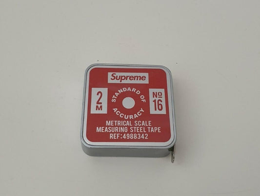 SS19 Supreme Penco measure tape red steel measuring metrical scale Metric New