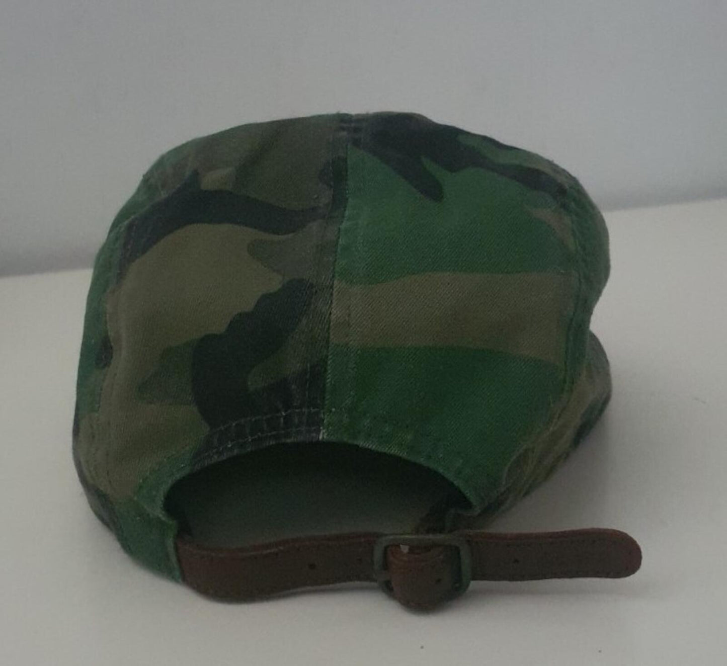 SS16 Supreme Washed Chino Twill Camp Cap Woodland Camo
