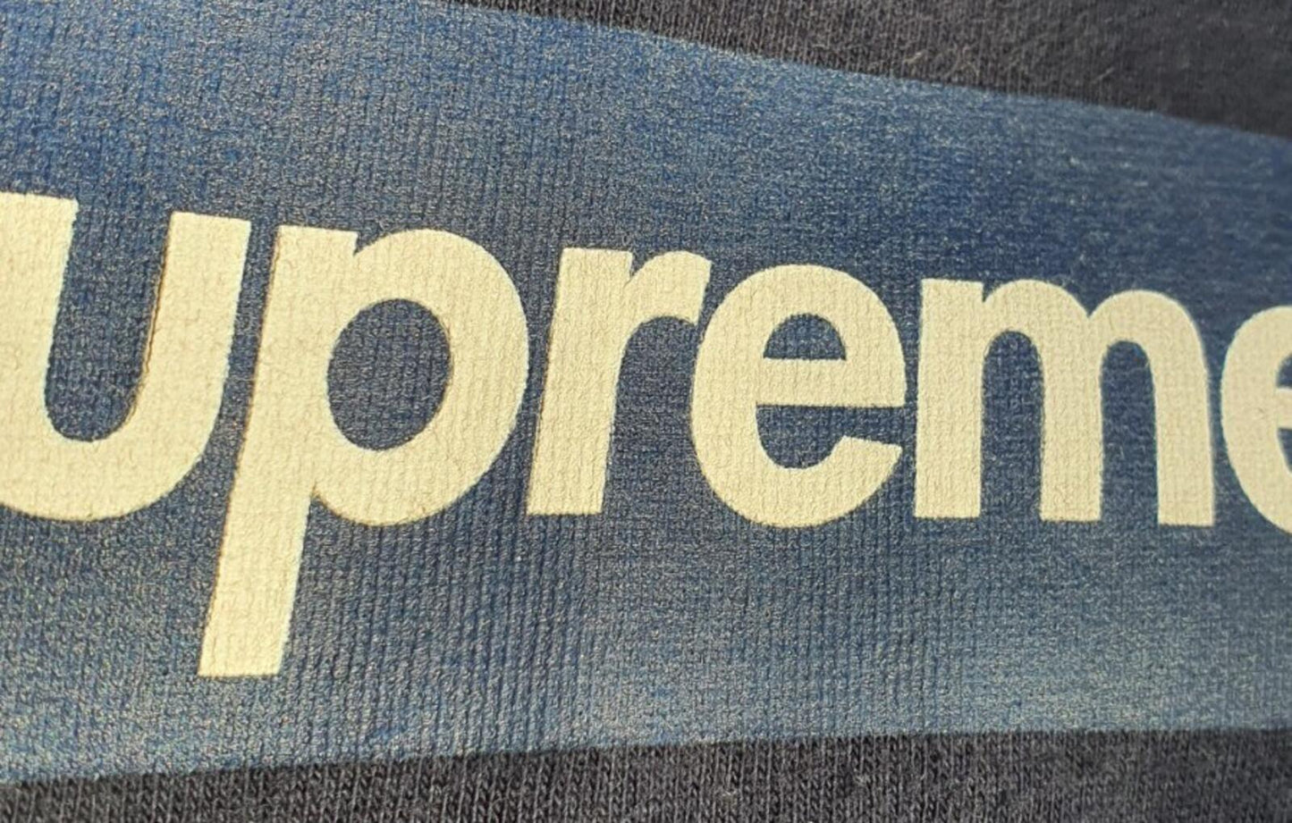 SS15 Supreme New York Yankees Box Logo Navy Tee Size M