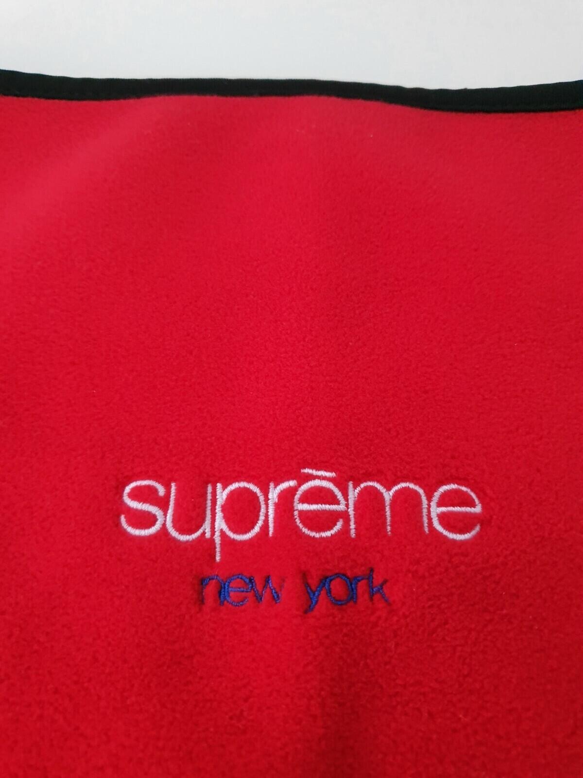 FW16 Supreme Polartec fleece neck gaitor red gaiter neck warmer New York